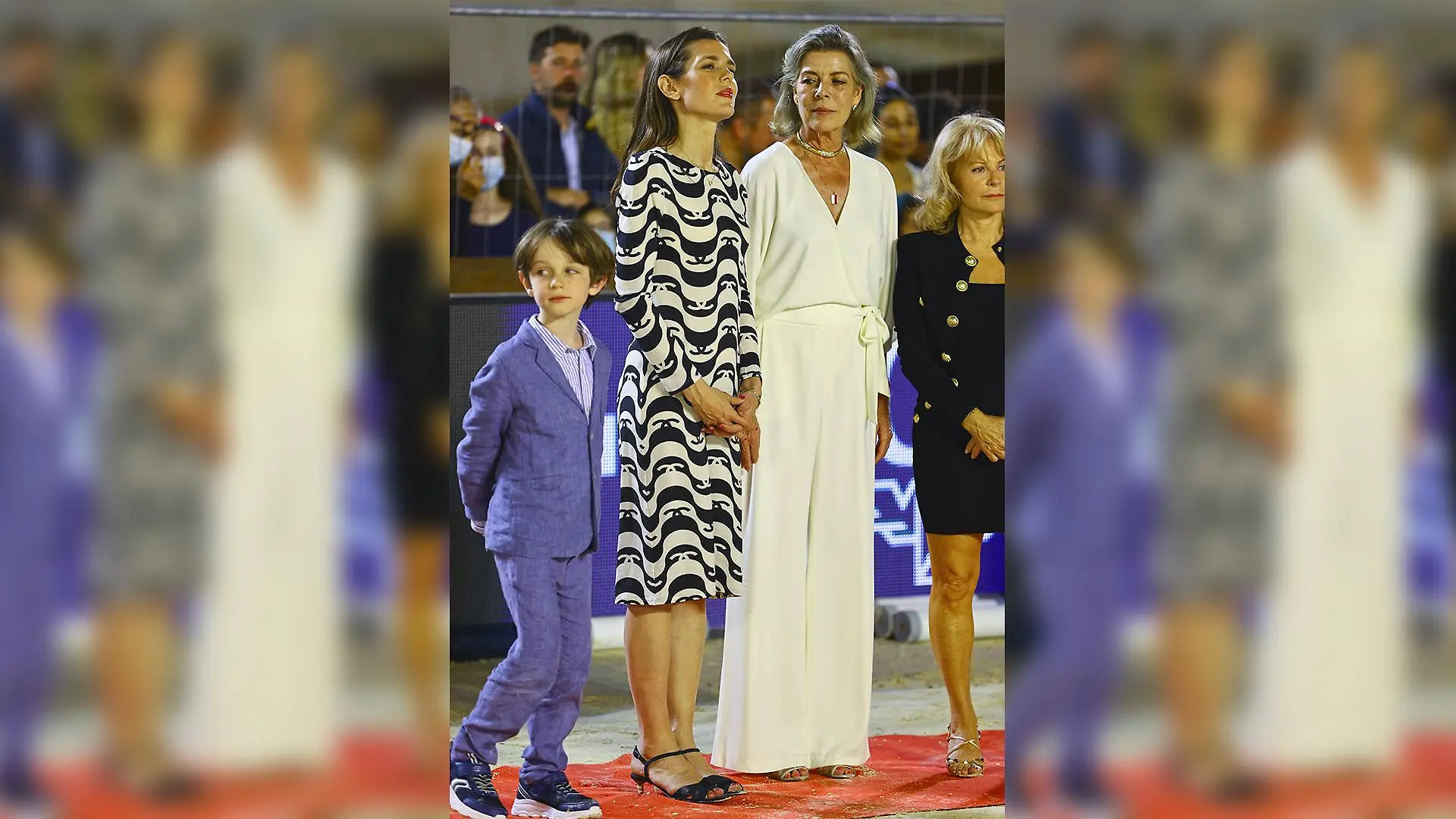 Caroline von Hannover mit Tochter Charlotte und Enkel Raphael beim Reitturnier in Monte Carlo