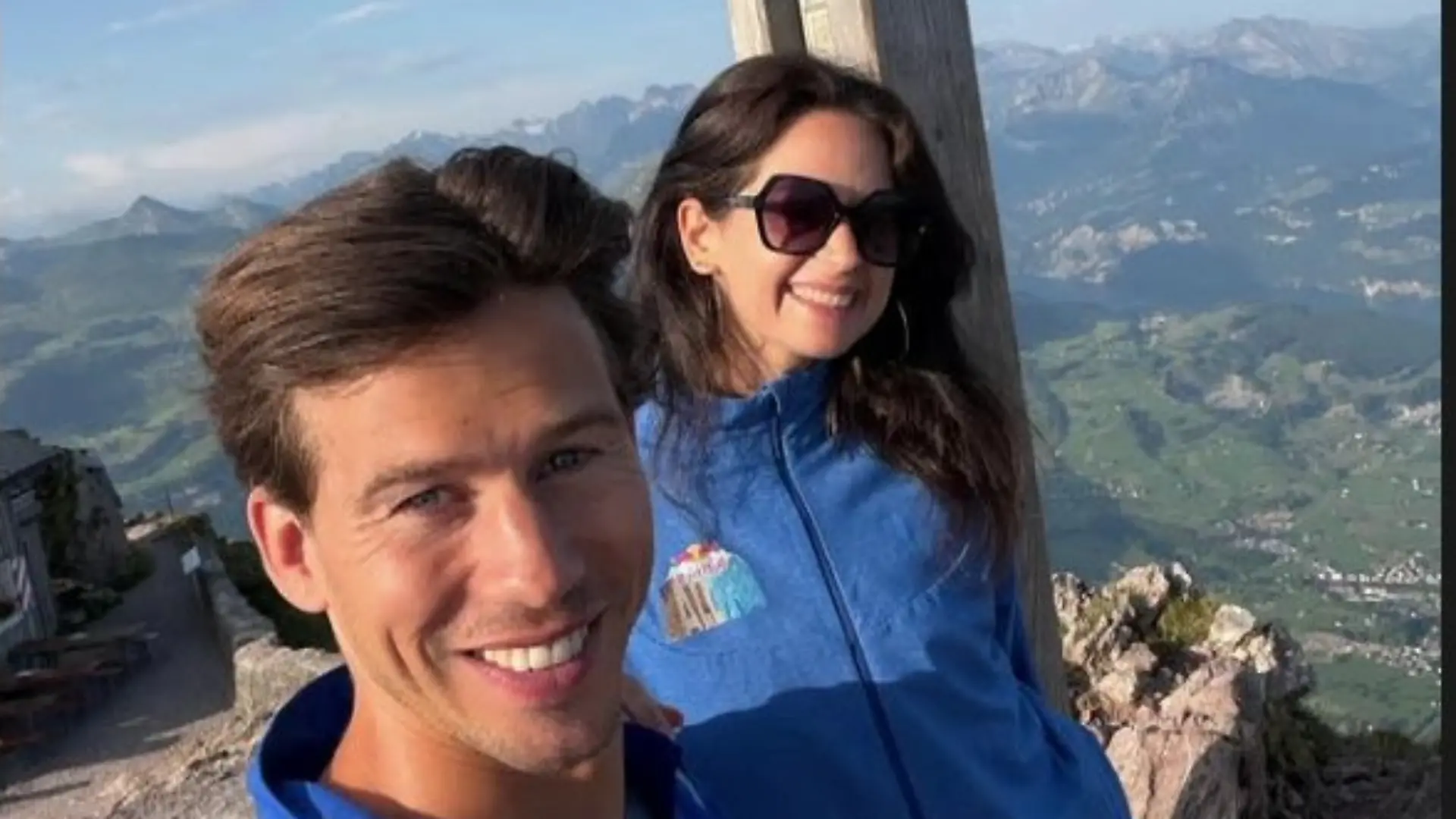 Oben! Malika Dzumaev (35) und Joel Mattli (32) auf Bergtour
