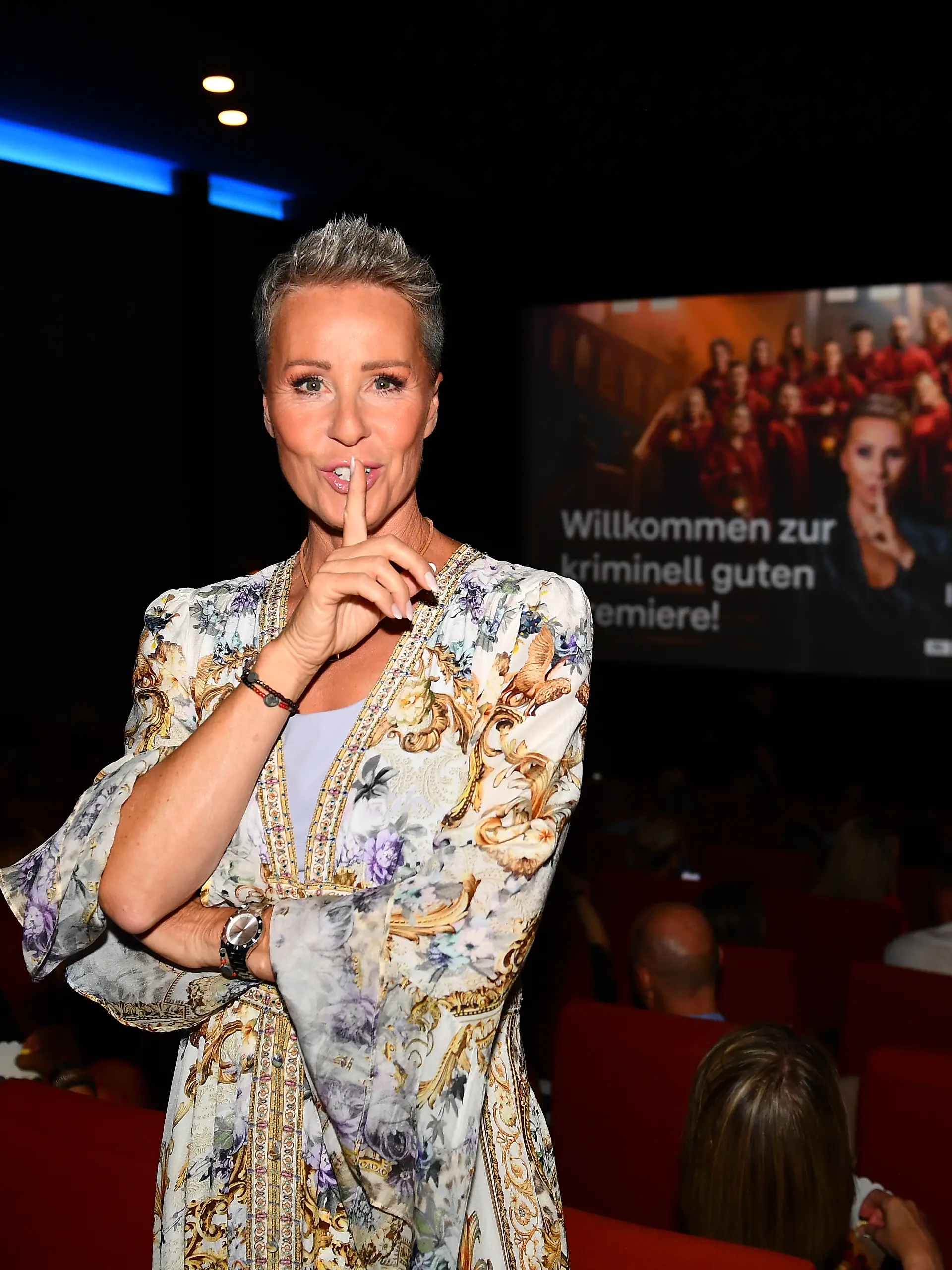 Moderatorin Sonja Zietlow bei der Premiere der vierten Staffel von „Die Verräter – Vertraue niemandem”.