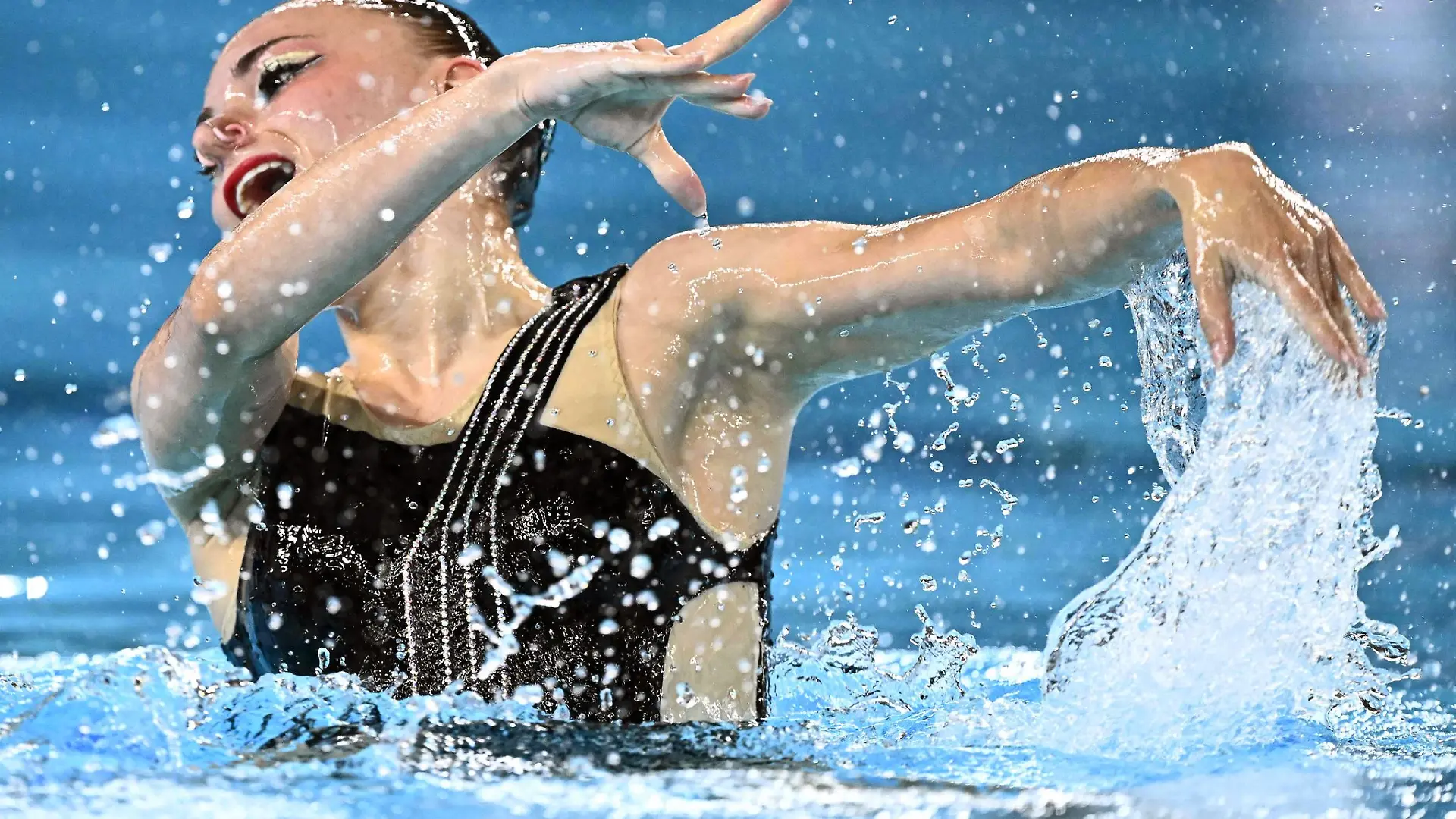 Die deutsche Kunstschwimmerin Klara Bleyer gewann EM-Bronze in der Technischen Kür des Solowettbewerbs.