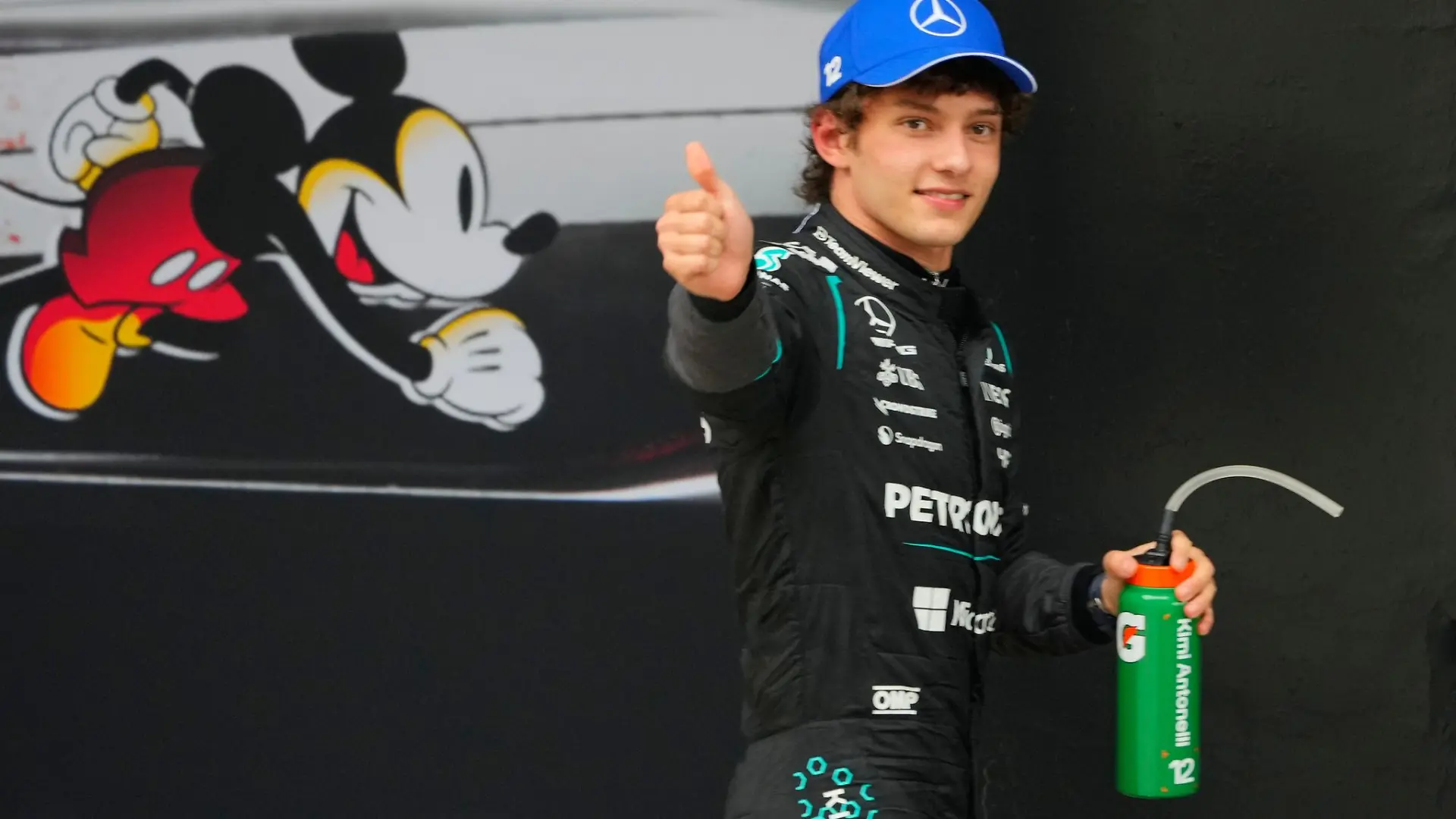 Sogar schneller als Micky Maus: WM-Spitzenreiter Kimi Antonelli. (Archivbild)