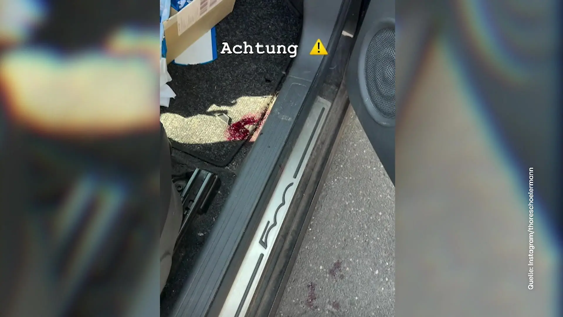 Blut-Drama in seinem Auto versetzt den Moderator in Angst Schock für Thore Schölermann!