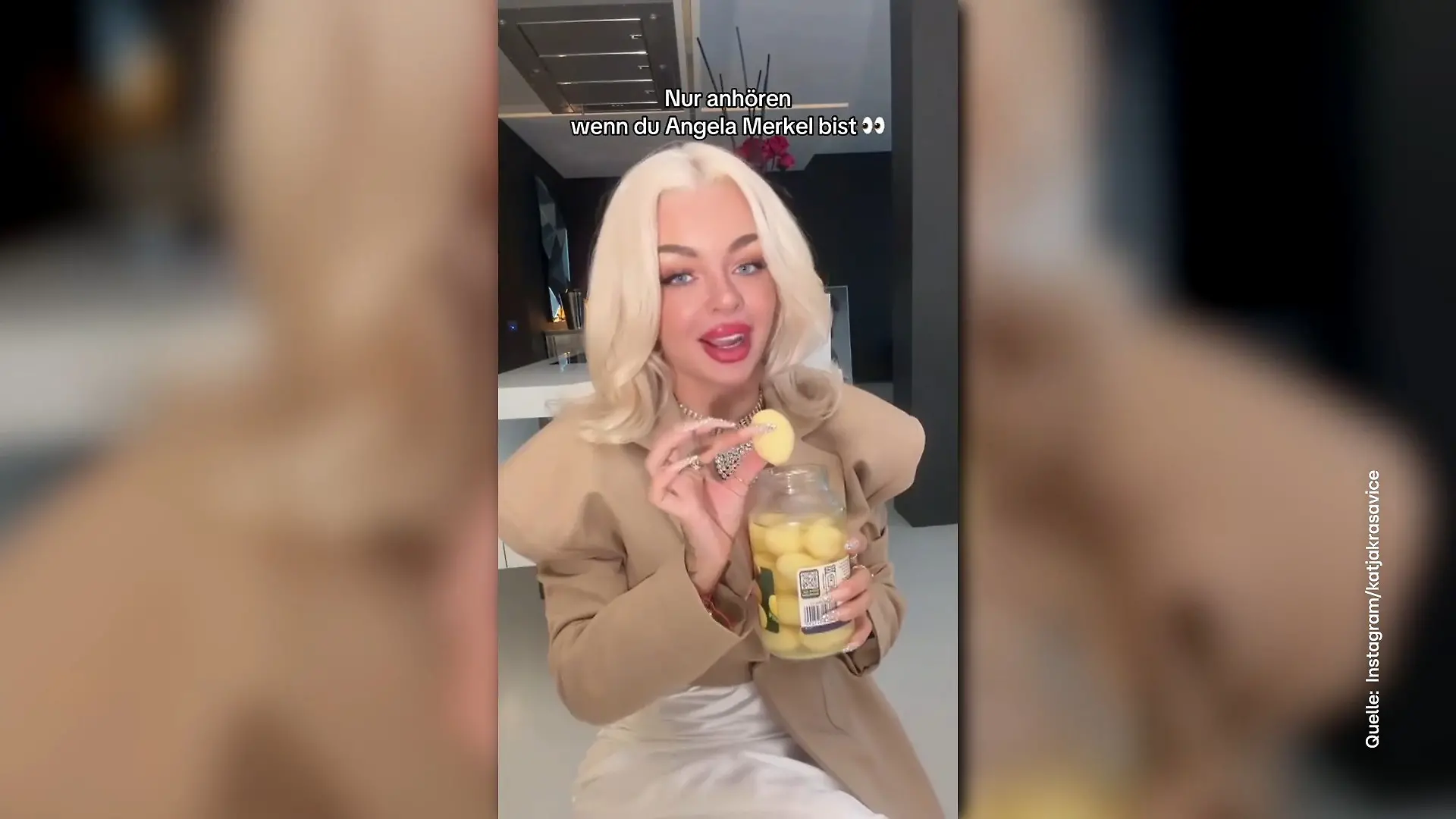 Katja Krasavice lädt Angela Merkel zu ihrer Party – als „Oberbaddie“ Als „Oberbaddie“