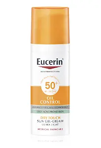 Eucerin Sun Oil Control Gel-Creme für das Gesicht SPF 50+, 50 ml