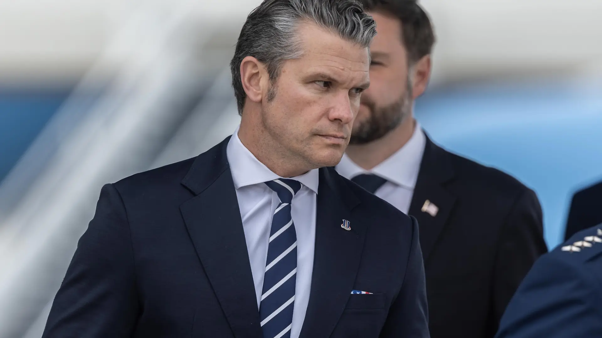 March 7, 2026, Dover, De, U.S.A.: United States Secretary of Defense PETE HEGSETH attends a dignified transfer for six United States Army service members at Dover Air Force Base in Dover, Del. ..The soldiers Ã¢â¬â Maj. Jeffery R. OÃ¢â¬â¢Brien, Capt. Cody A. Khork, Chief Warrant Officer 3 Robert M. Marzan, Sgt. 1st Class Nicole M. Amor, Sgt. 1st Class Noah L. Tietjens and Sgt. Declan J. Coady Ã¢â¬â were killed in a hostile incident on March 1, 2026, when an unmanned aircraft system evaded air defenses and struck a command center in Port Shuaiba, Kuwait. (Credit Image: Â© Saquan Stimpson/ZUMA Press Wire