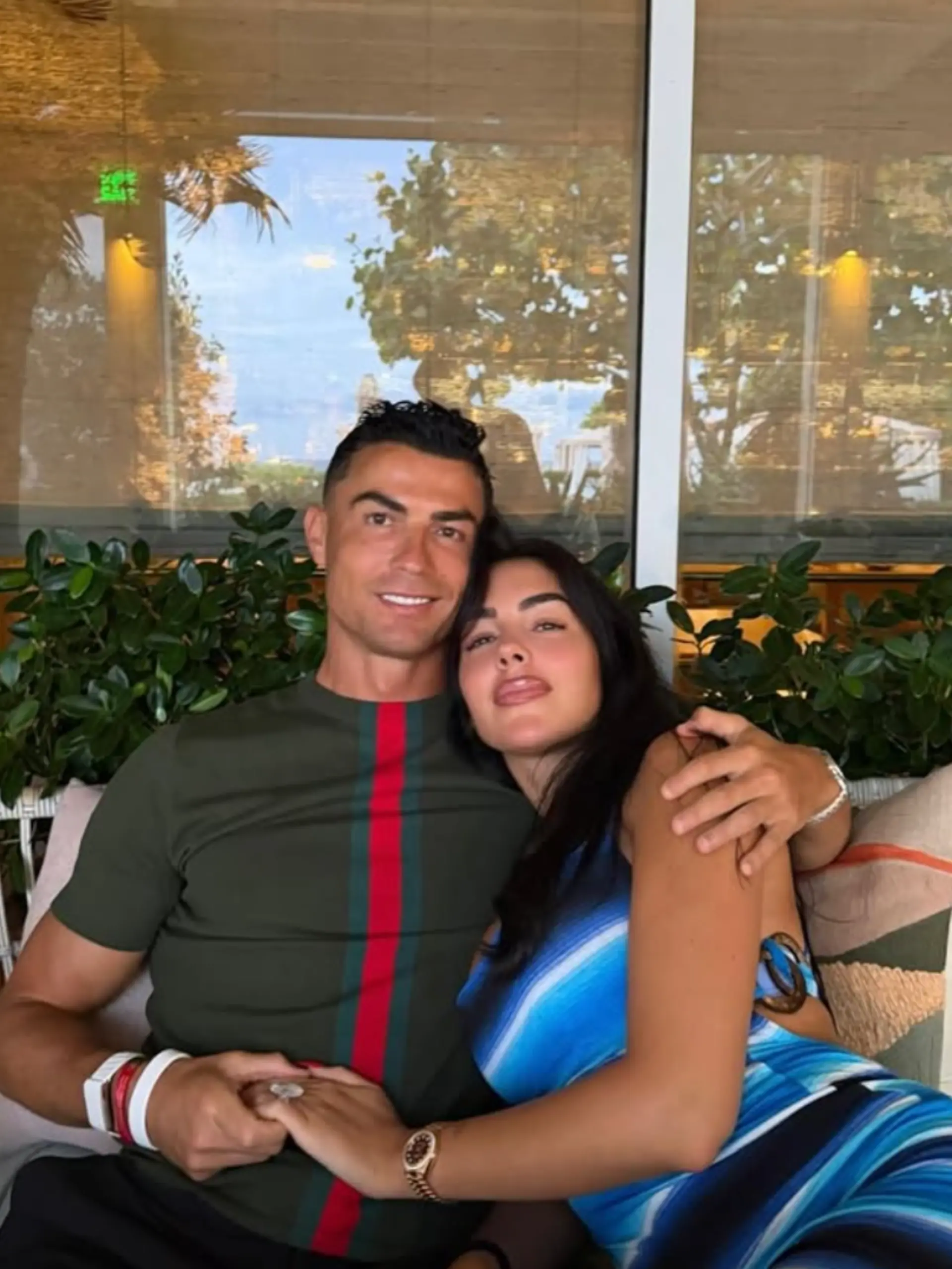 Cristiano Ronaldo mit seiner Georgina.