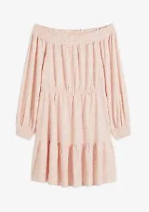 Carmen-Kleid, rosa-weiß-geblümt