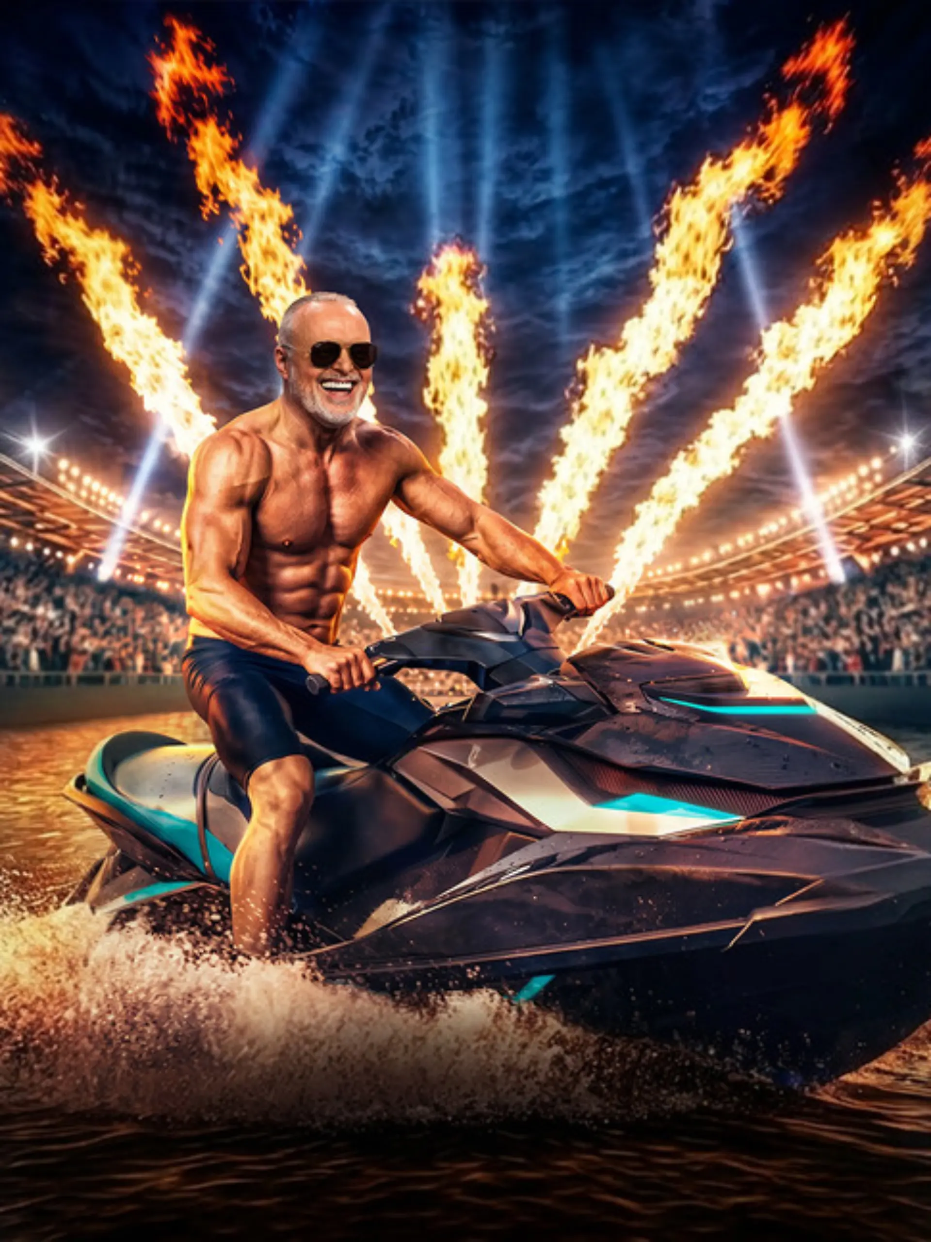 Stefan Raab lädt zur „Jetski Star WM“ ein. 