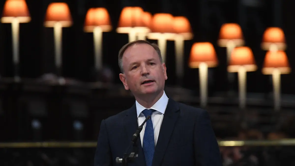 05.07.2021, Großbritannien, London: Simon Stevens, Geschäftsführer des britischen Gesundheitssystems NHS (National Health Service), spricht bei einem Gedenk- und Dankgottesdienst zum 73. Jubiläum des NHS in der St. Paul's Cathedral. Foto: Stefan Rousseau/PA Wire/dpa +++ dpa-Bildfunk +++