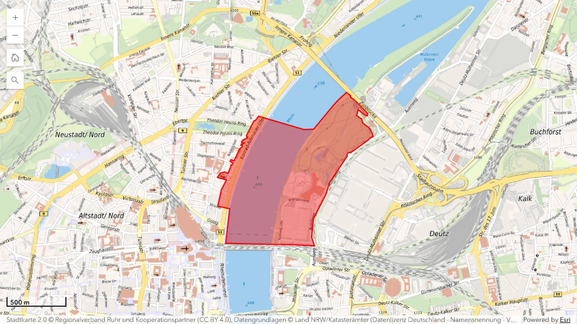 In Köln wurde eine Weltkriegsbombe gefunden.