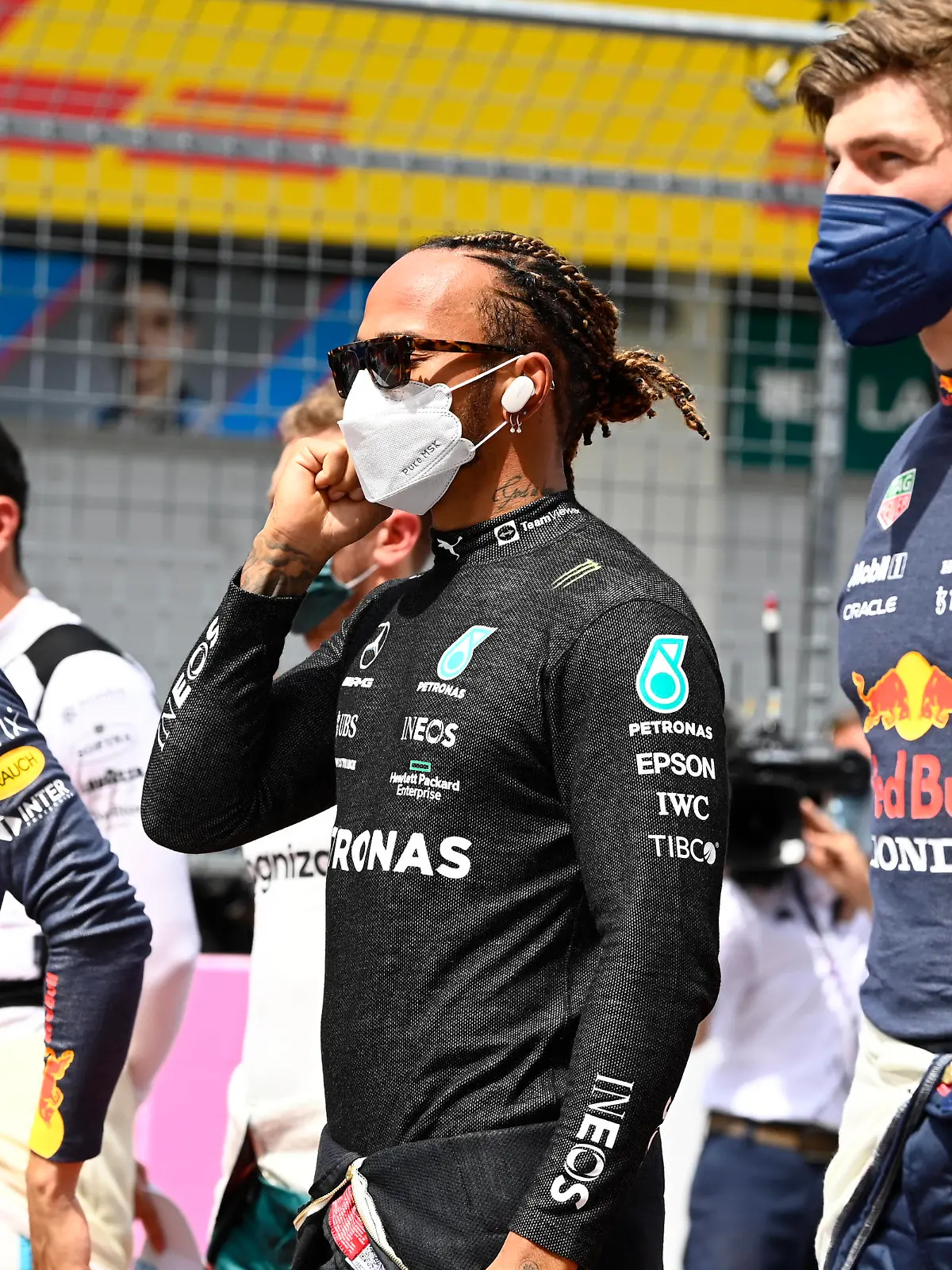 F1 Grand Prix of Styria 44 Lewis Hamilton GBR, Mercedes-AMG Petronas F1 Team, 33 Max Verstappen NED, Red Bull Racing, F1 Grand Prix of Styria at Red Bull Ring on June 27, 2021 in Spielberg, Austria. Photo by Mark Sutton/LAT/Motorsport Images/FIA Pool via HOCH ZWEI Spielberg Austria Poolfoto HOCH ZWEI/Pool/Motorsport Images ,EDITORIAL USE ONLY