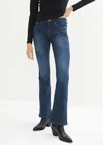 Bootcut-Jeans Mid Waist, Stretch