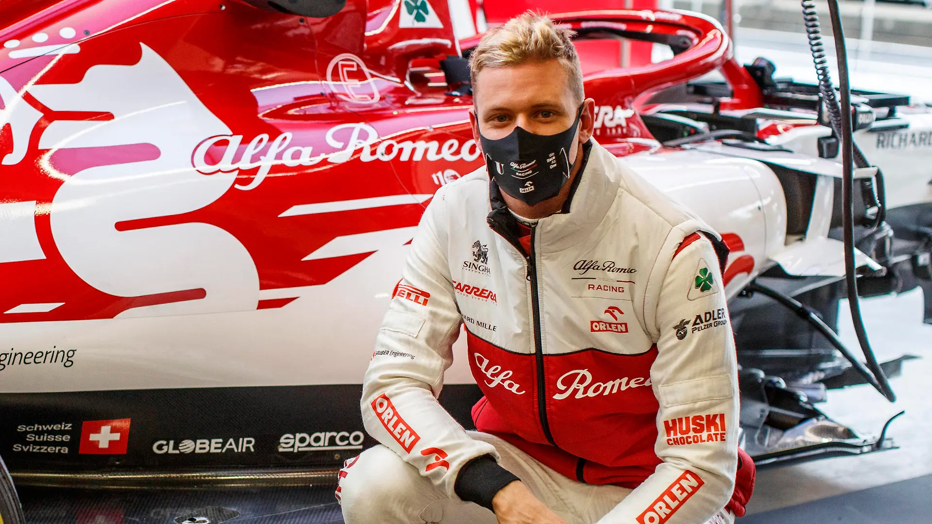  SCHUMACHER Mick ger, Alfa Romeo Racing ORLEN C39, portrait during the Formula 1 Aramco Grosser Preis Der Eifel 2020, Eifel Grand Prix, from October 9 to 11, 2020 on the Nürburgring, in Nürburg, Germany FORMULE 1 : Grand Prix Eifel -Nurburgring - 08 to 11/10/2020 DPPI/PANORAMIC PUBLICATIONxNOTxINxFRAxITAxBEL 00120024__B2_0234