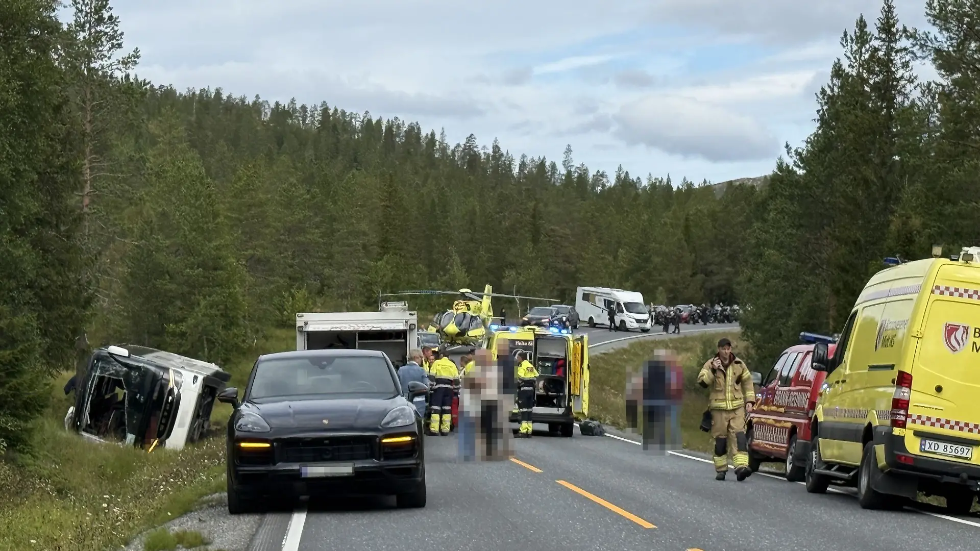Deutscher Reisebus in Norwegen verunglückt