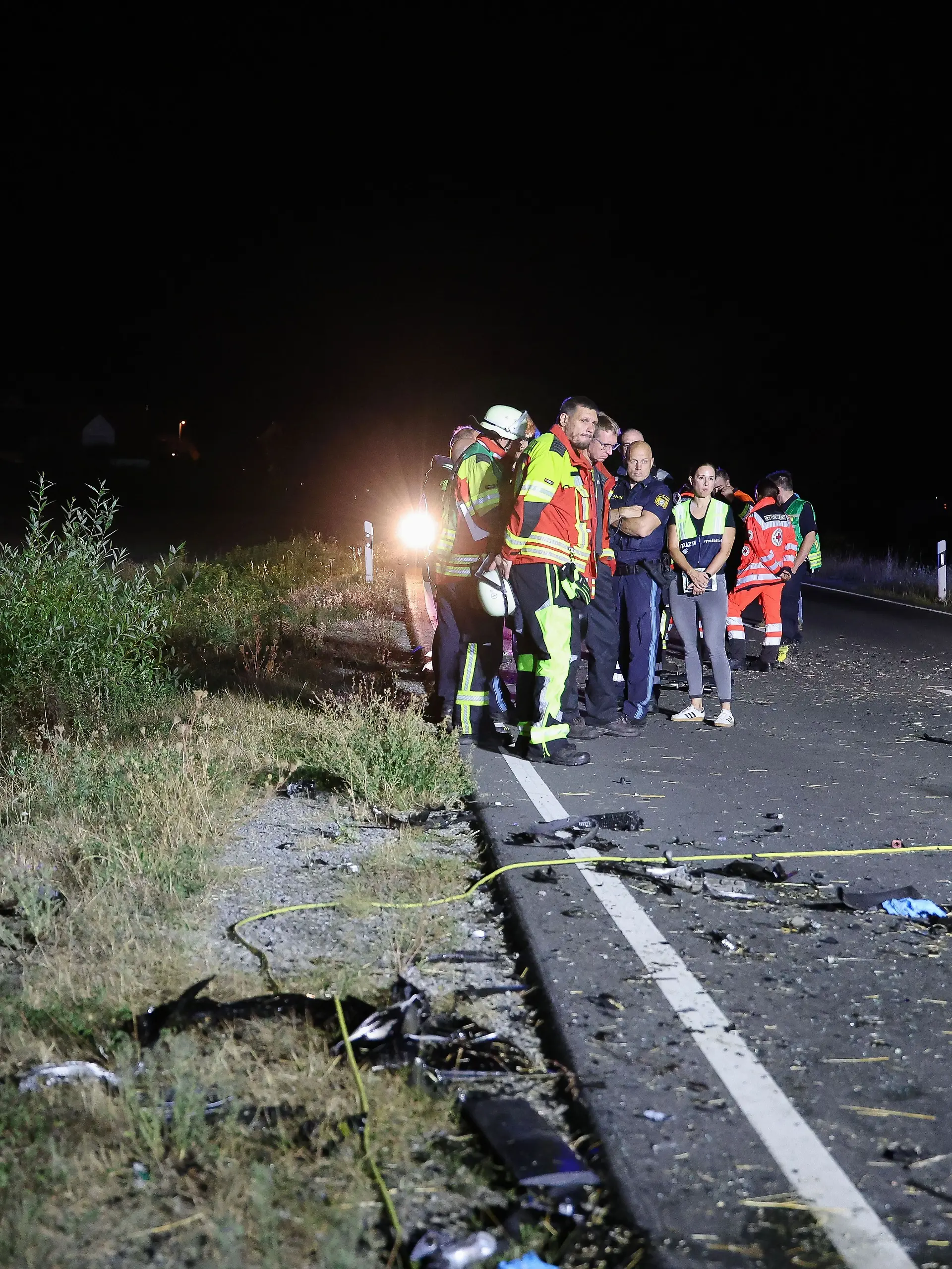 Schwerer Unfall auf Bundesstraße in Mittelfranken