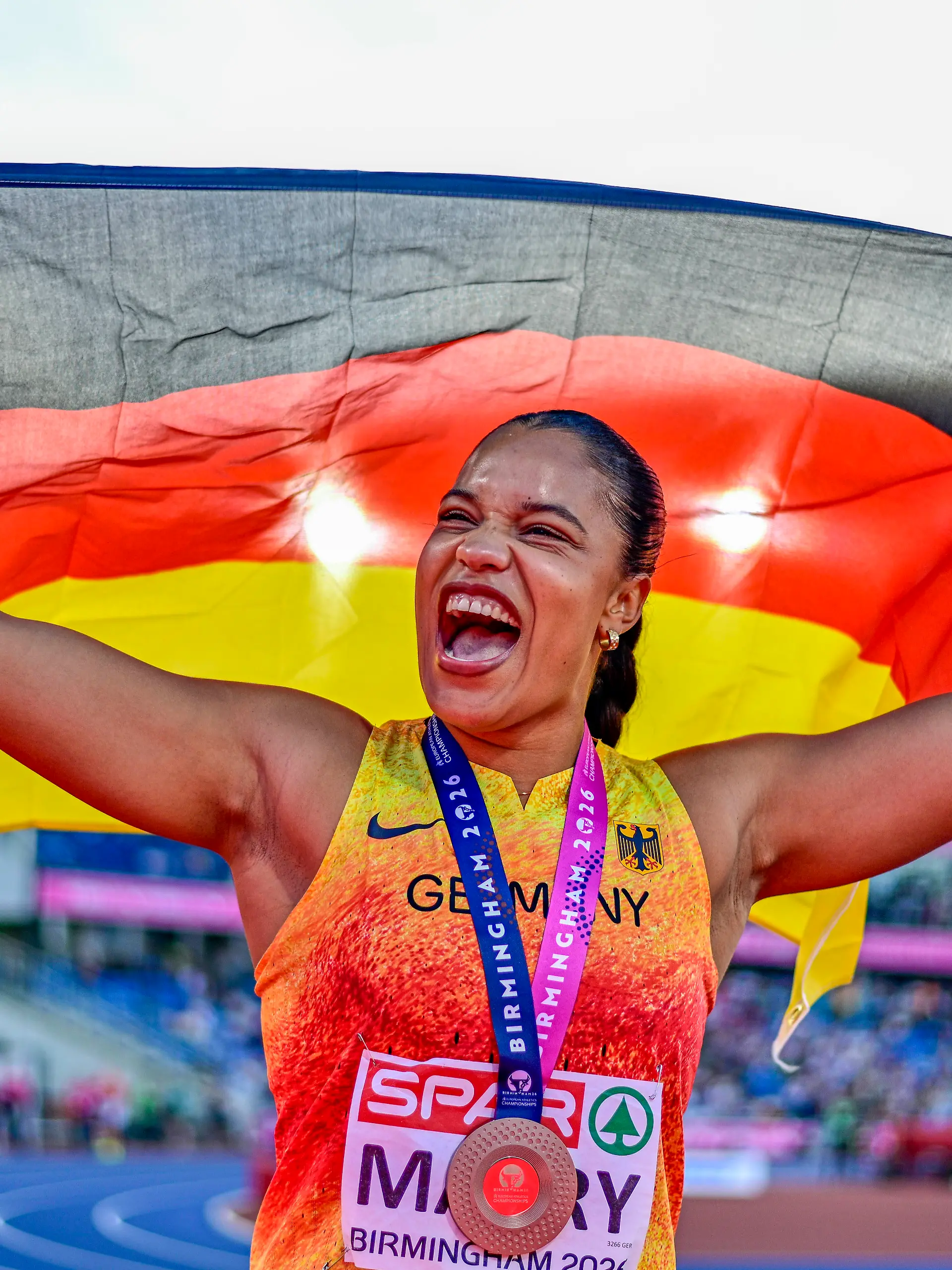 Yemisi MABRY Germany, MTG Mannheim, SHOT PUT Women GBR, European Athletics Championships, Athletics, 10.08.2026, GBR, European Athletics Championships, Athletics, 10.08.2026, Birmingham *** Yemisi MABRY Germany, MTG Mannheim, Women s Shot Put GBR, European Athletics Championships, Track and Field, August 10, 2026, GBR, European Athletics Championships, Track and Field, August 10, 2026, Birmingham Copyright: xEibnerxPressefoto/JanxPapenfussx EP_JPS