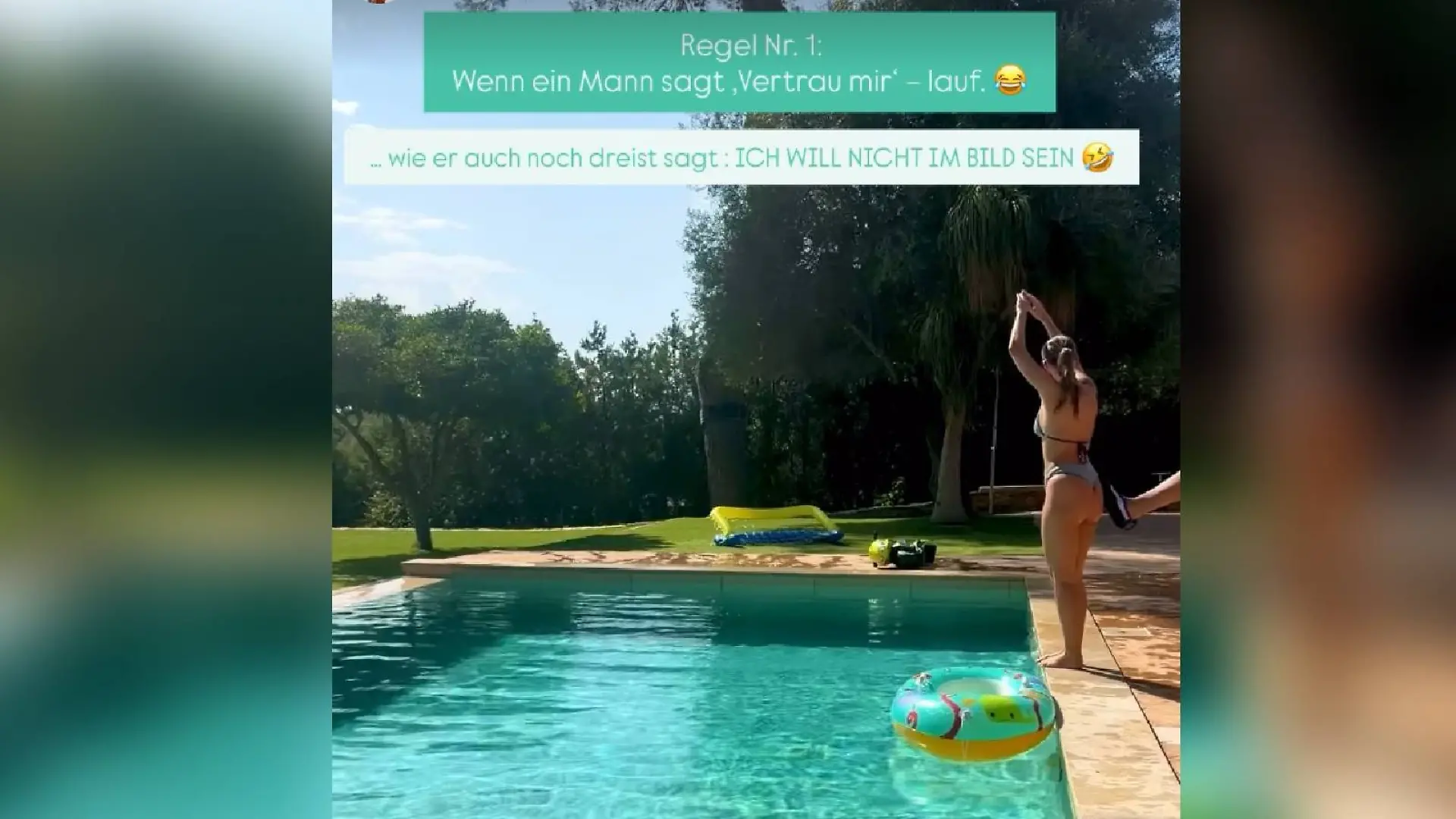 Kaum schaut sie nicht hin, nimmt Pietro seine Ex Laura hops.