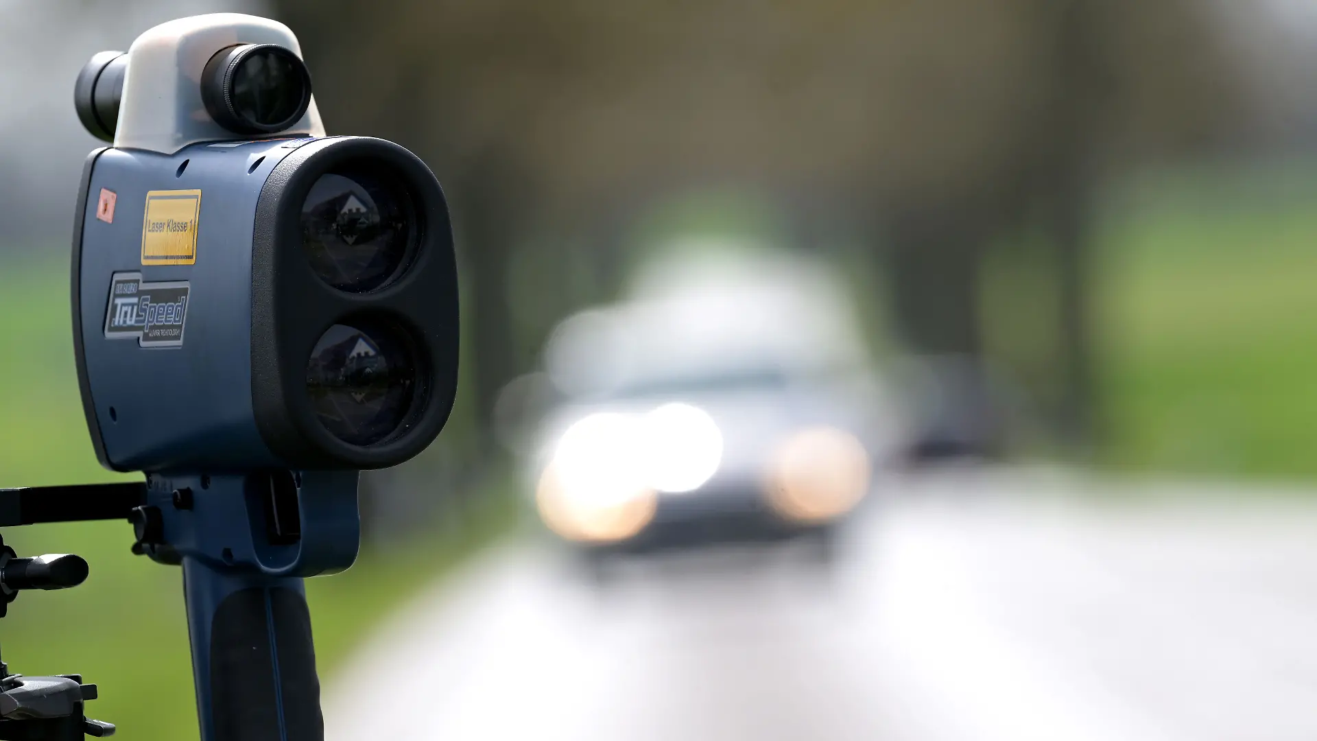 Geschwindigkeitskontrolle der Polizei