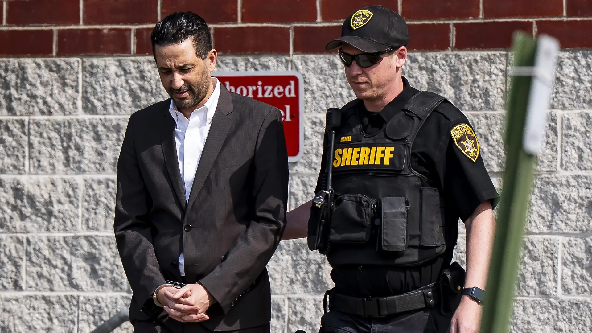 THE CANADIAN PRESS 2026-07-24. Luciano Frattolin is taken away in custody from the Essex County Court in Elizabethtown, New York on Friday, July 24, 2026. Luciano Frattolin charged with 2nd-degree murder and concealment of a human corpse. THE CANADIAN PRESS/Christopher Katsarov URN:85530934