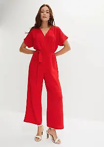 Kurzarm-Overall in Rot