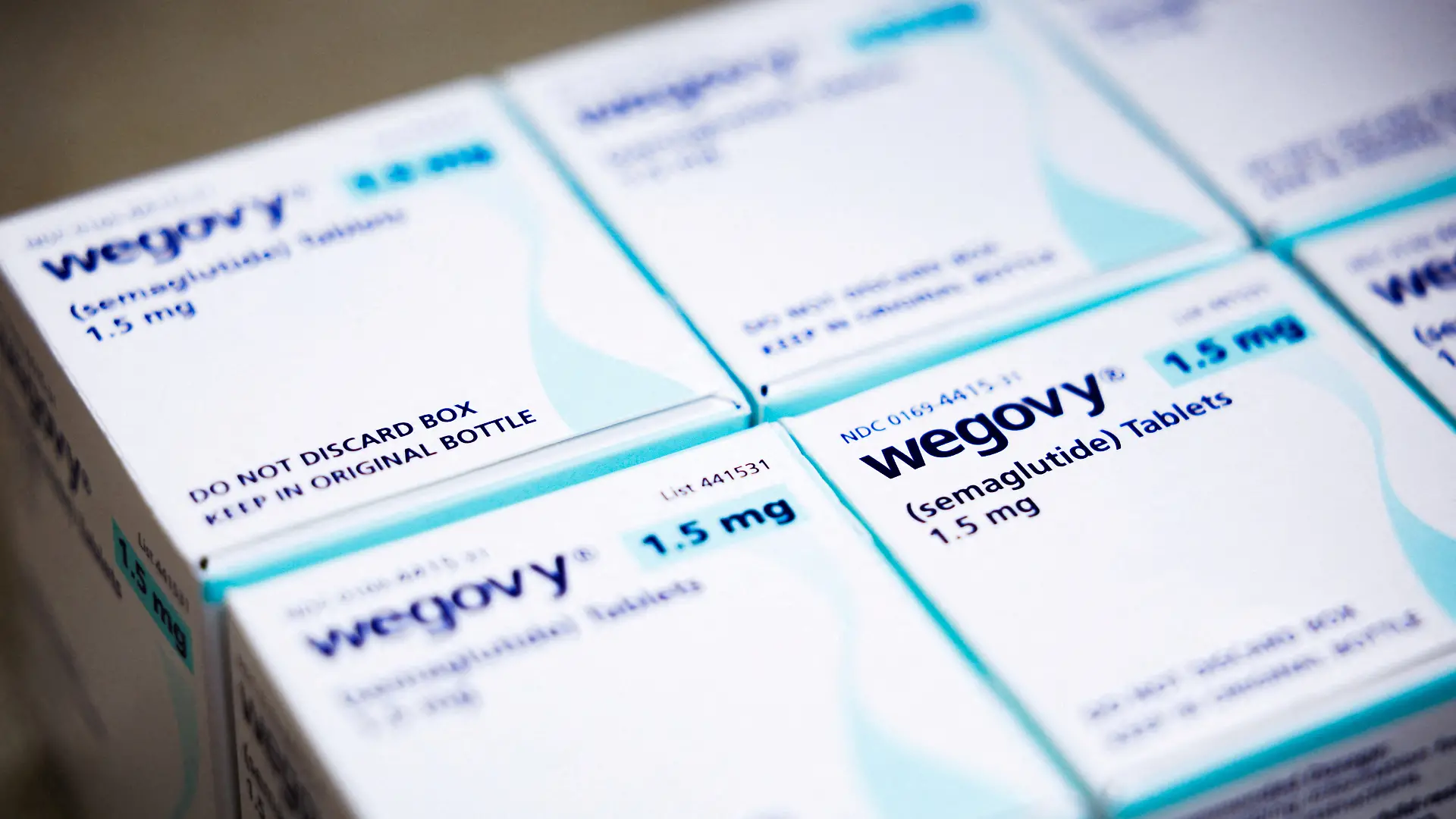An illustration photo shows boxes of Wegovy (semaglutide) tablets in this illustration picture taken in Schwenksville, Pennsylvania, U.S. June 16, 2026. REUTERS/Hannah Beier/Ilustration/File Photo