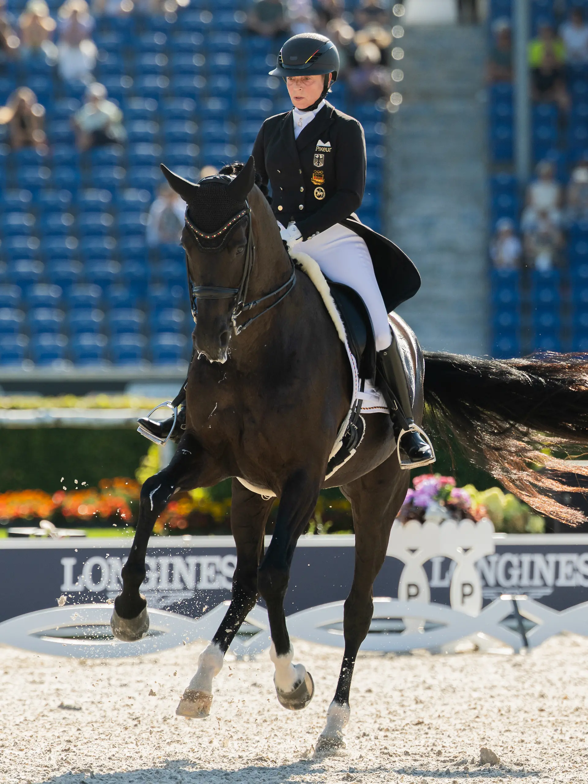 Pferdesport: Weltmeisterschaft, Dressur, Grand Prix Team Finale. Die deutsche Reiterin Isabell Werth auf ihrem Pferd Wendy de Fontaine reitet im Parcours. +++ dpa-Bildfunk +++