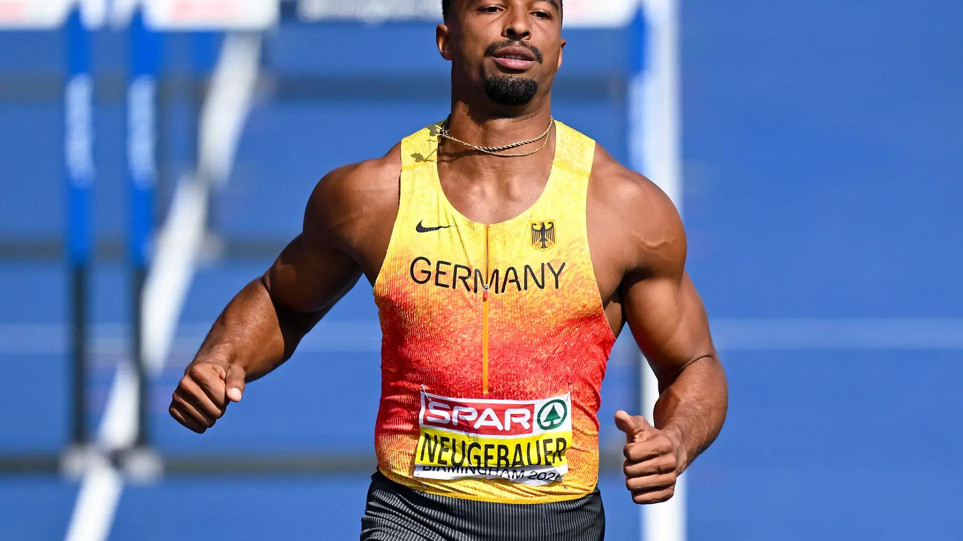 Leo Neugebauer büßte nach dem Hürdensprint einige Punkte ein.