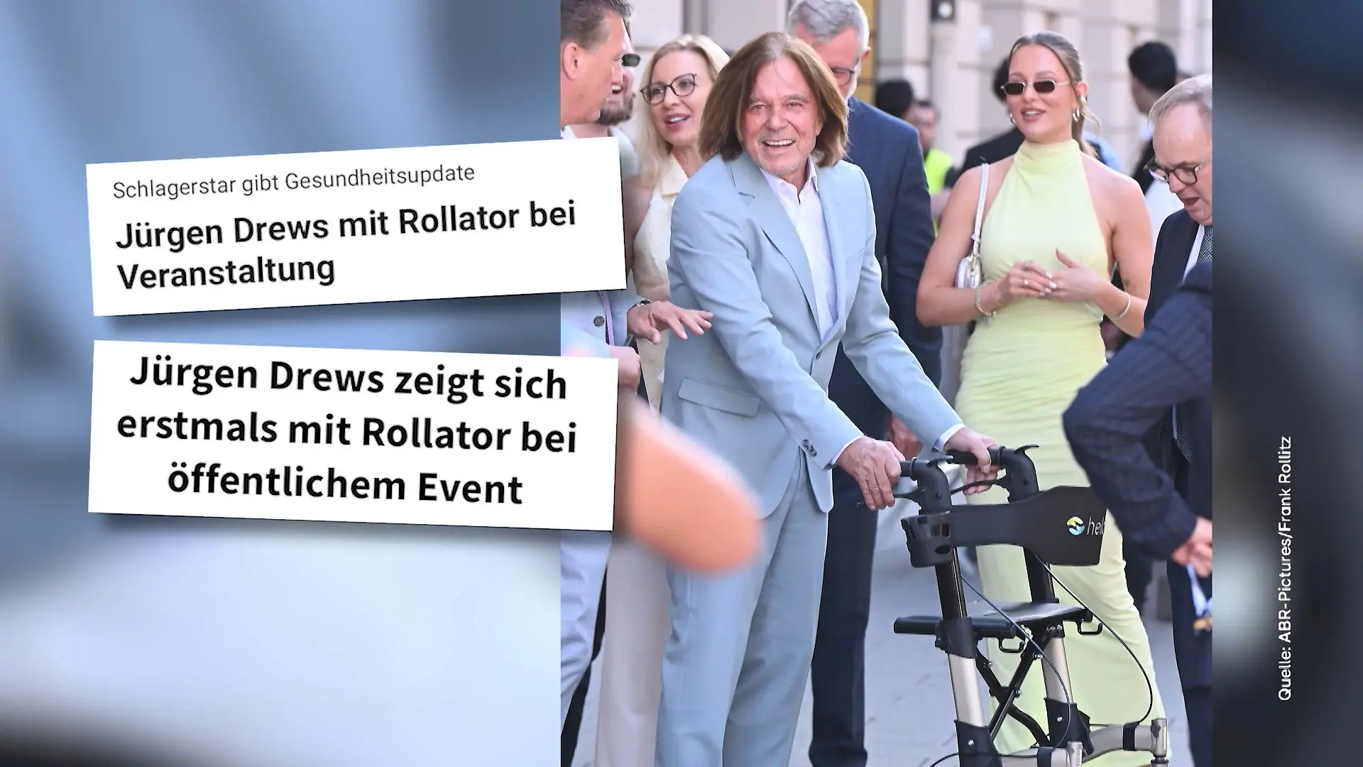 Warum Joelina Drews stolz auf ihren Vater ist Nach Rollator-Fotos von Jürgen Drews