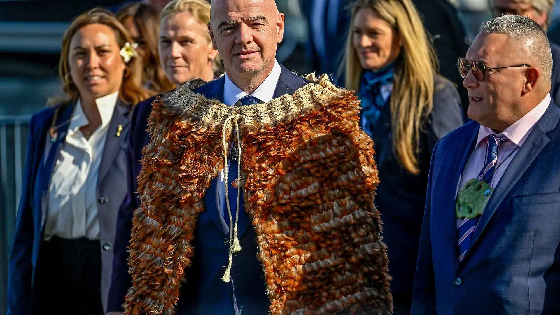 Gianni Infantino, hier bei der Auslosung der Frauen-WM 2023 in Auckland, hat nicht mehr das Vertrauen des neuseeländischen Verbands. (Archivbild)
