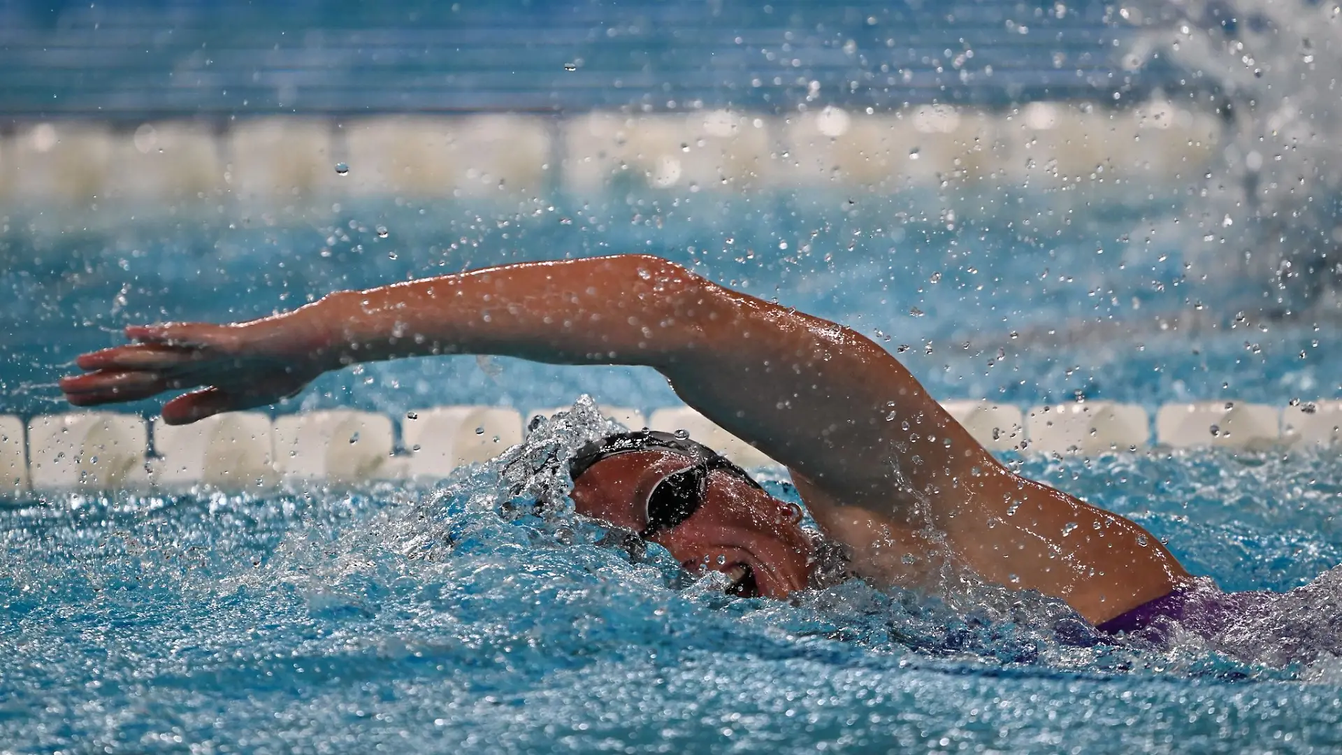 Isabel Gose in Aktion. Sie gewann über 1500 Meter Freistil Silber. (Archivbild)