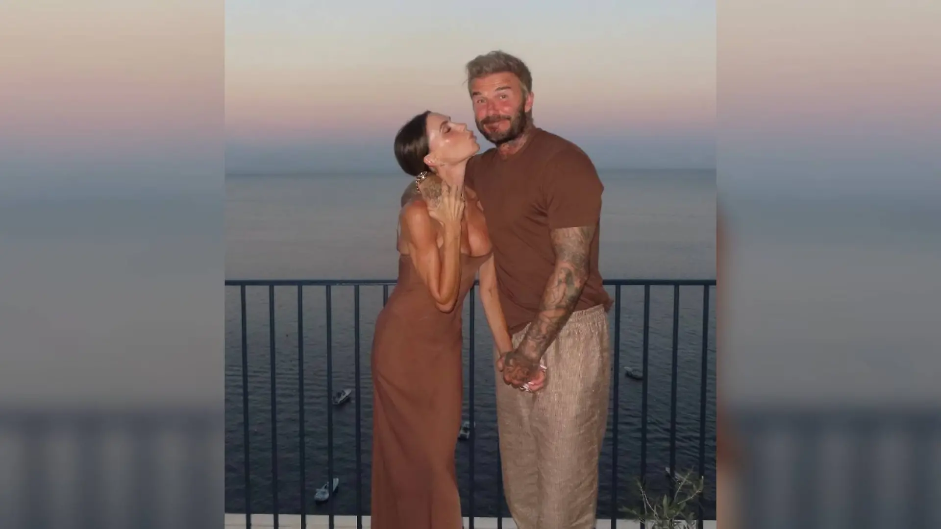 Victoria und David Beckham machen Urlaub im italienischen Portofino.