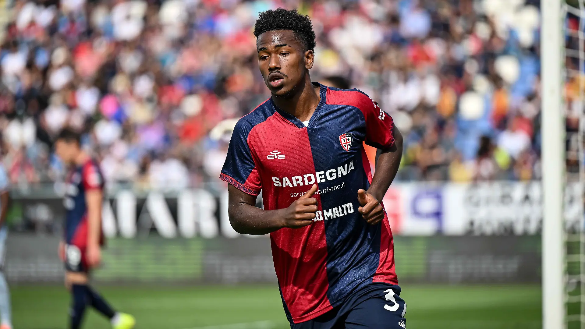 Cagliari, Italy: IPA84518788 - Yael Fritz Junior Trepy of Cagliari Calcio during Cagliari Calcio vs Udinese Calcio, Italian soccer Serie A match in Cagliari, Italy, May 09 2026 (Credit Image: © Luigi Canu/IPA via ZUMA Press