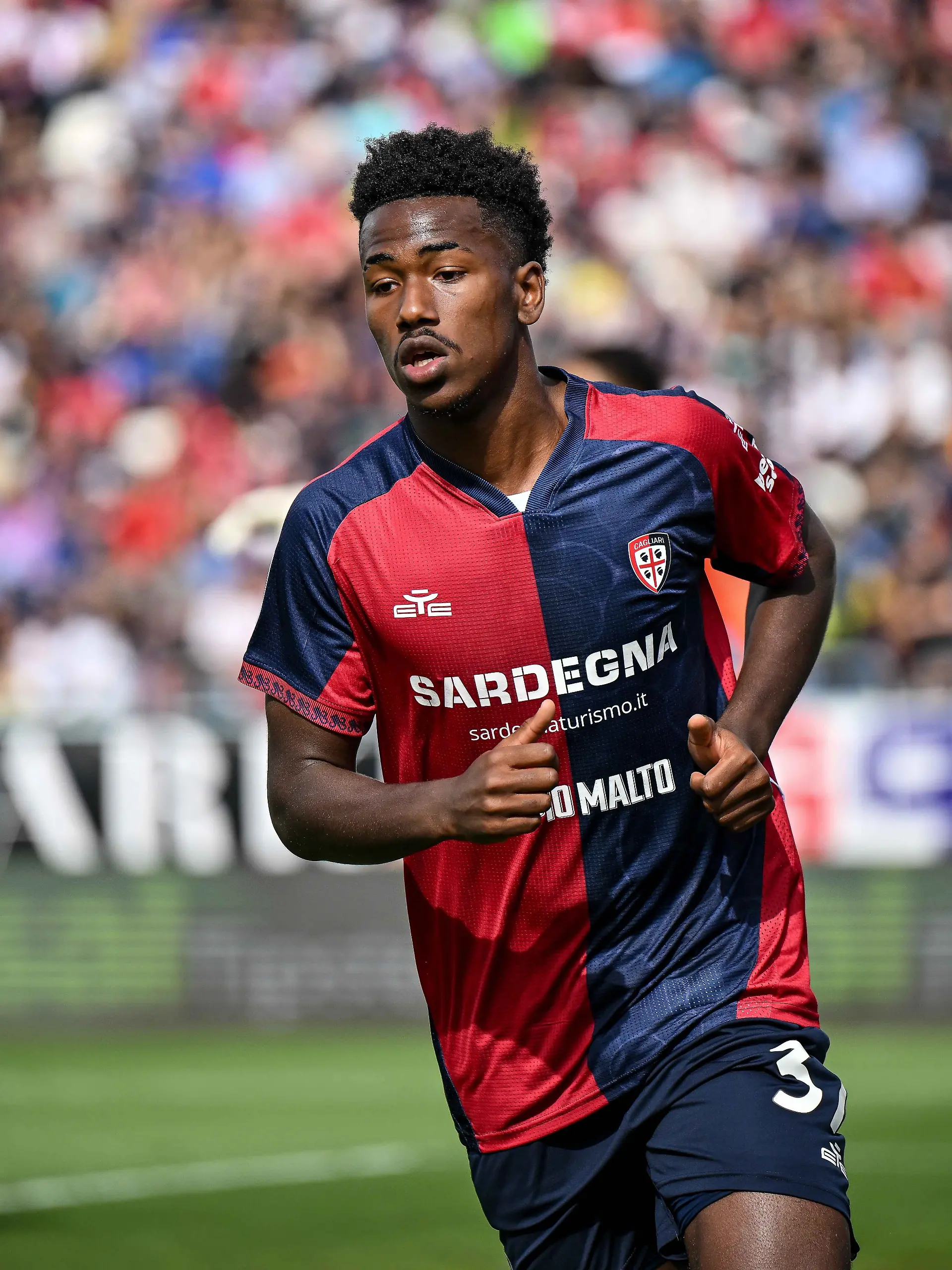 Cagliari, Italy: IPA84518788 - Yael Fritz Junior Trepy of Cagliari Calcio during Cagliari Calcio vs Udinese Calcio, Italian soccer Serie A match in Cagliari, Italy, May 09 2026 (Credit Image: © Luigi Canu/IPA via ZUMA Press