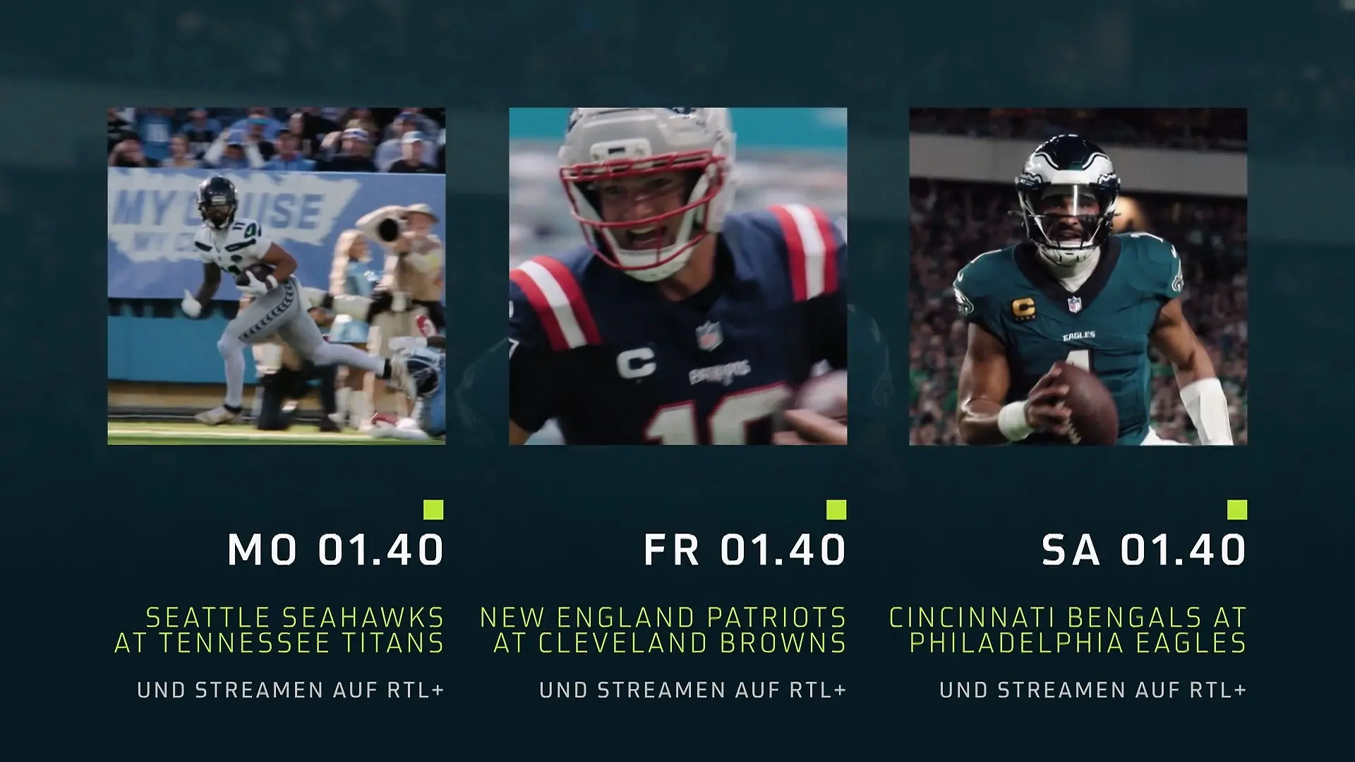 Nfl Live - Preseason ab Mo., 24.08., 01:40 Uhr