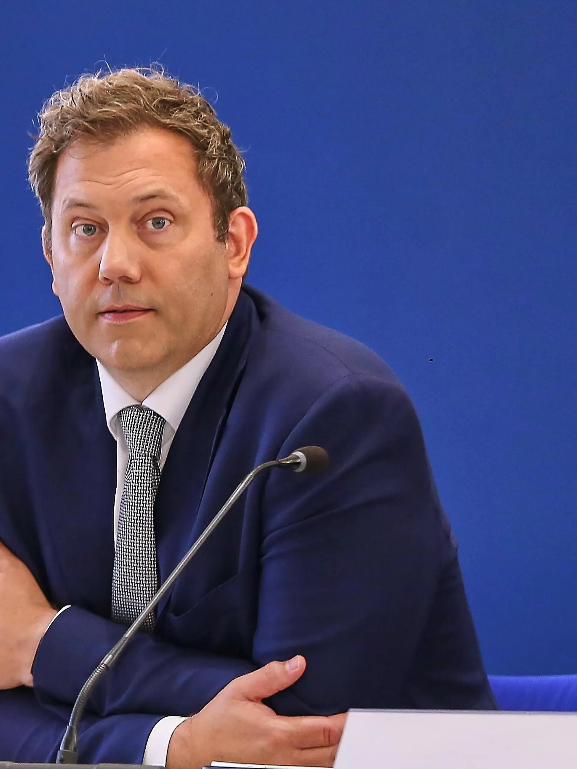 Berlin, Deutschland: Bundesfinanzministerium: Branchendialog Ost: Start-ups und Scale-ups: Bundesminister der Finanzen Lars Klingbeil (SPD)