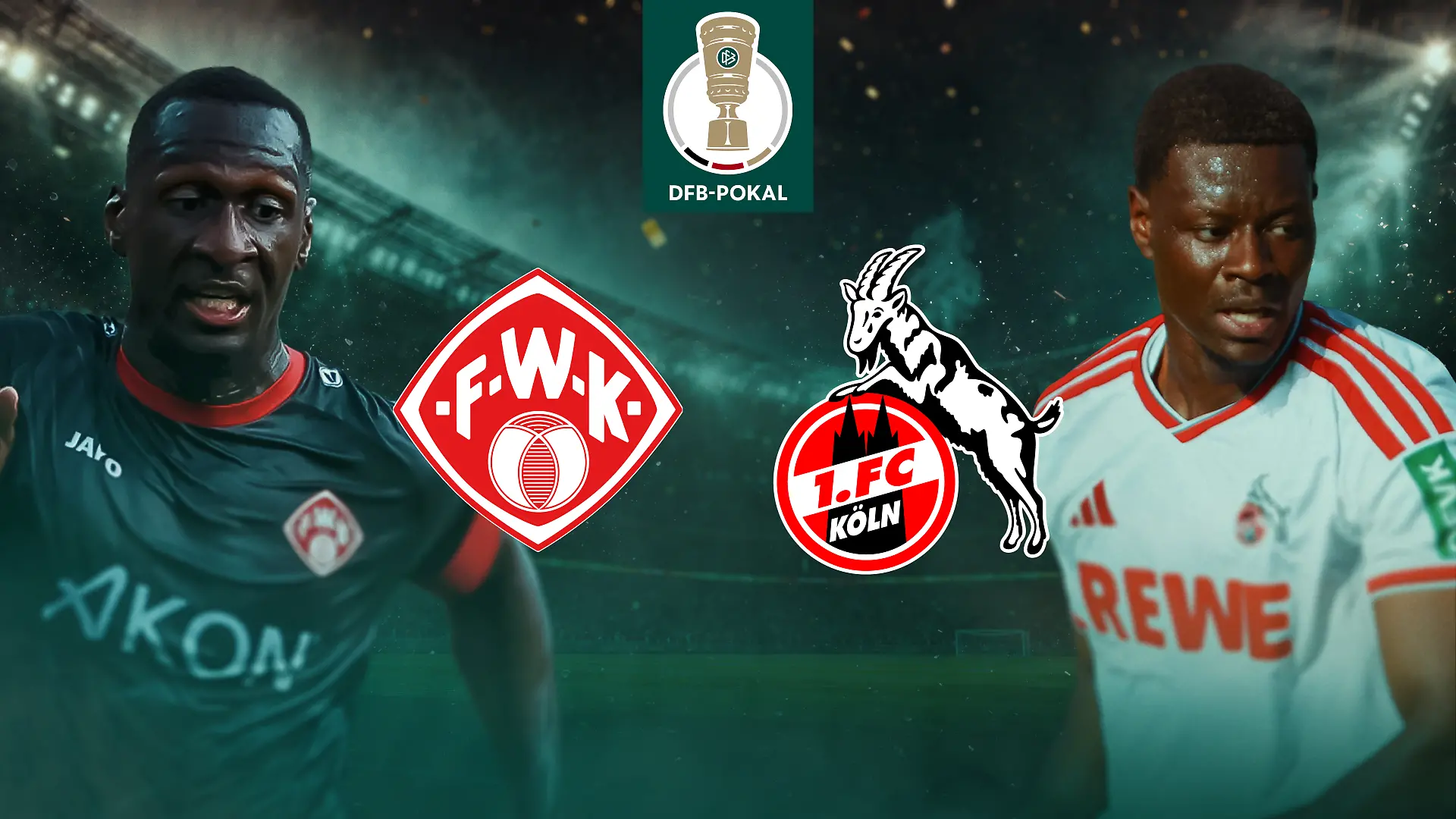Würzburger Kickers gegen 1. FC Köln auf RTL+ streamen