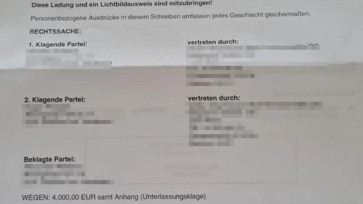Die Klage - Alexander M. und seine Familie sollen 4.000 Euro zahlen, weil ihr Sohn angeblich zu laut ist.