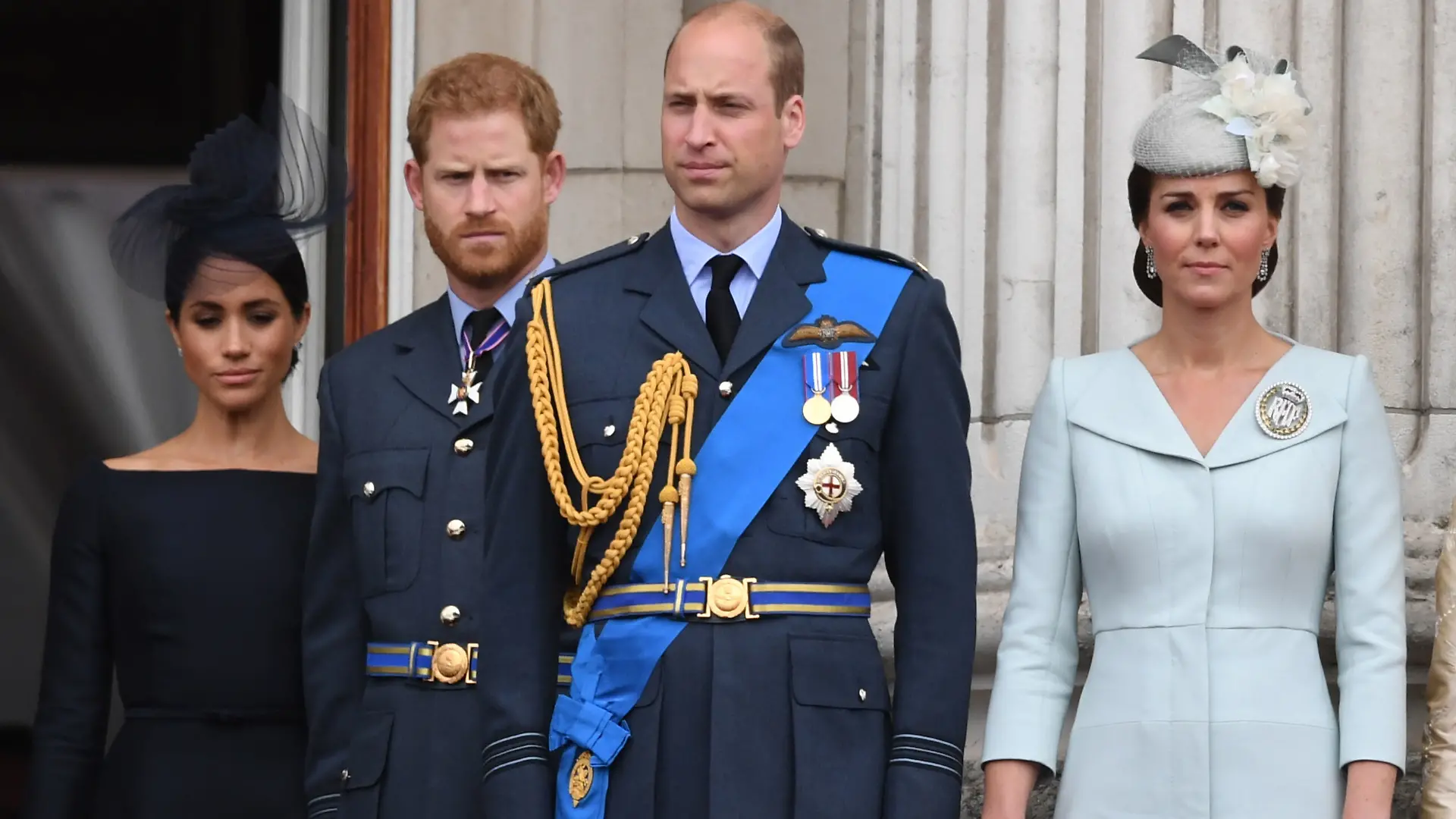 Herzogin Meghan, Prinz Harry, Prinz William und Prinzessin Kate