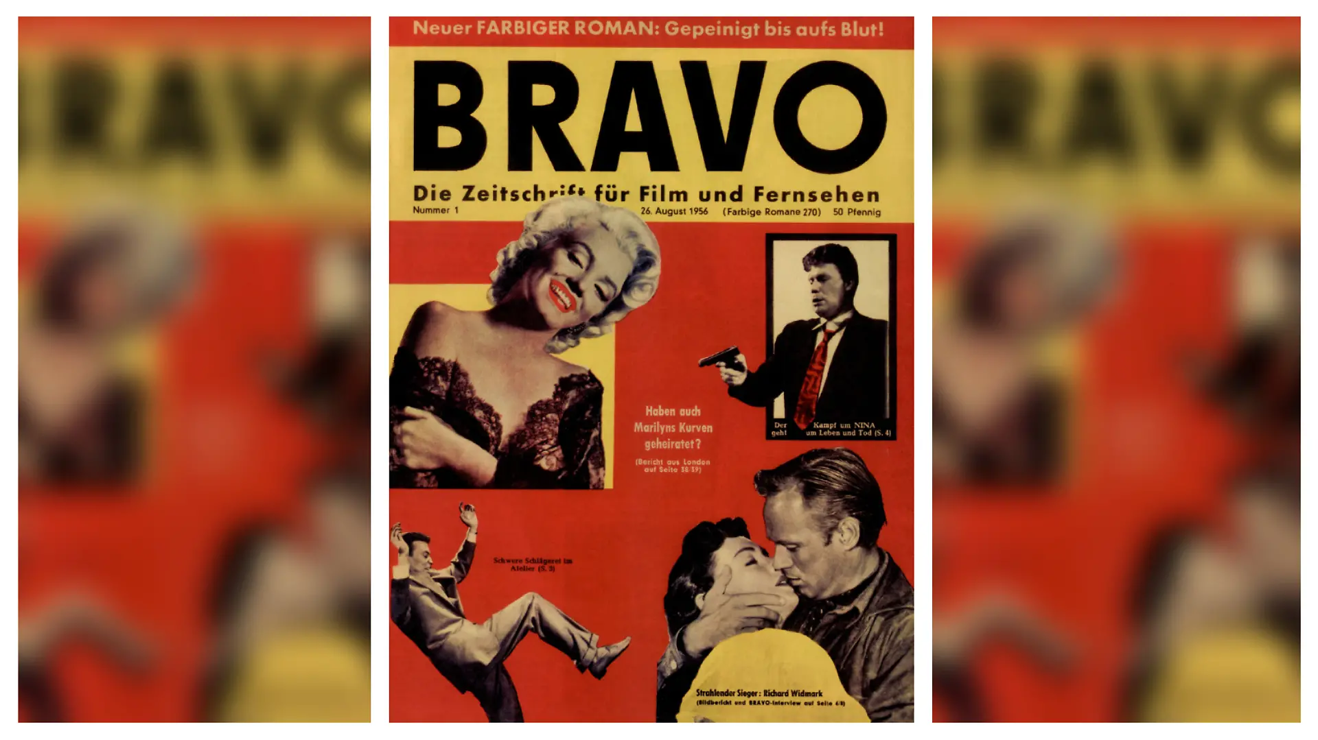 Die undatierte Aufnahme zeigt die Titelseite der ersten Bravo vom 26.08.1956