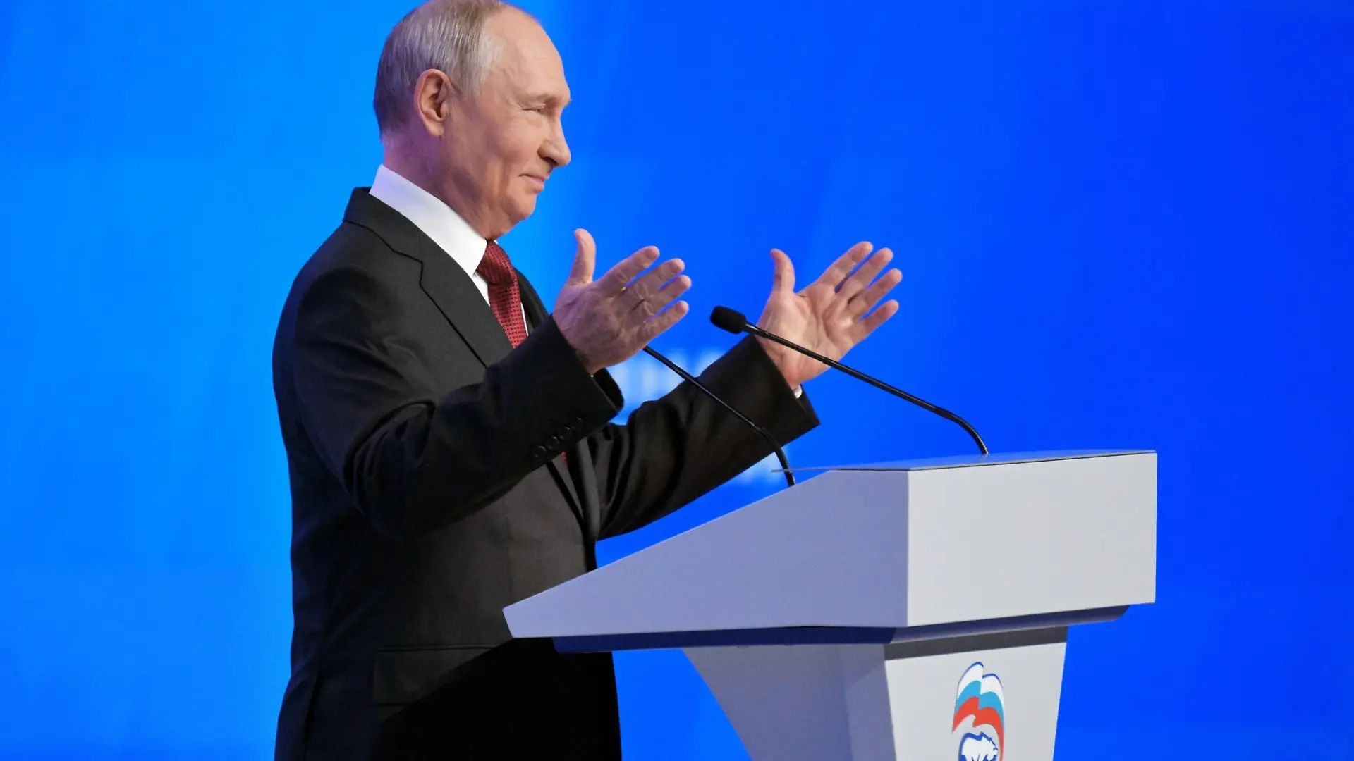 August 22, 2026, Russia, Russia, Russian Federation: Russian President Vladimir Putin delivers a speech during the plenary session of the second stage of the 23rd congress of the United Russia party at the Megasport Sports Palace in Moscow, Russia, on August 22, 2026 (Credit Image: © Russian President Official/APA Images via ZUMA Press Wire