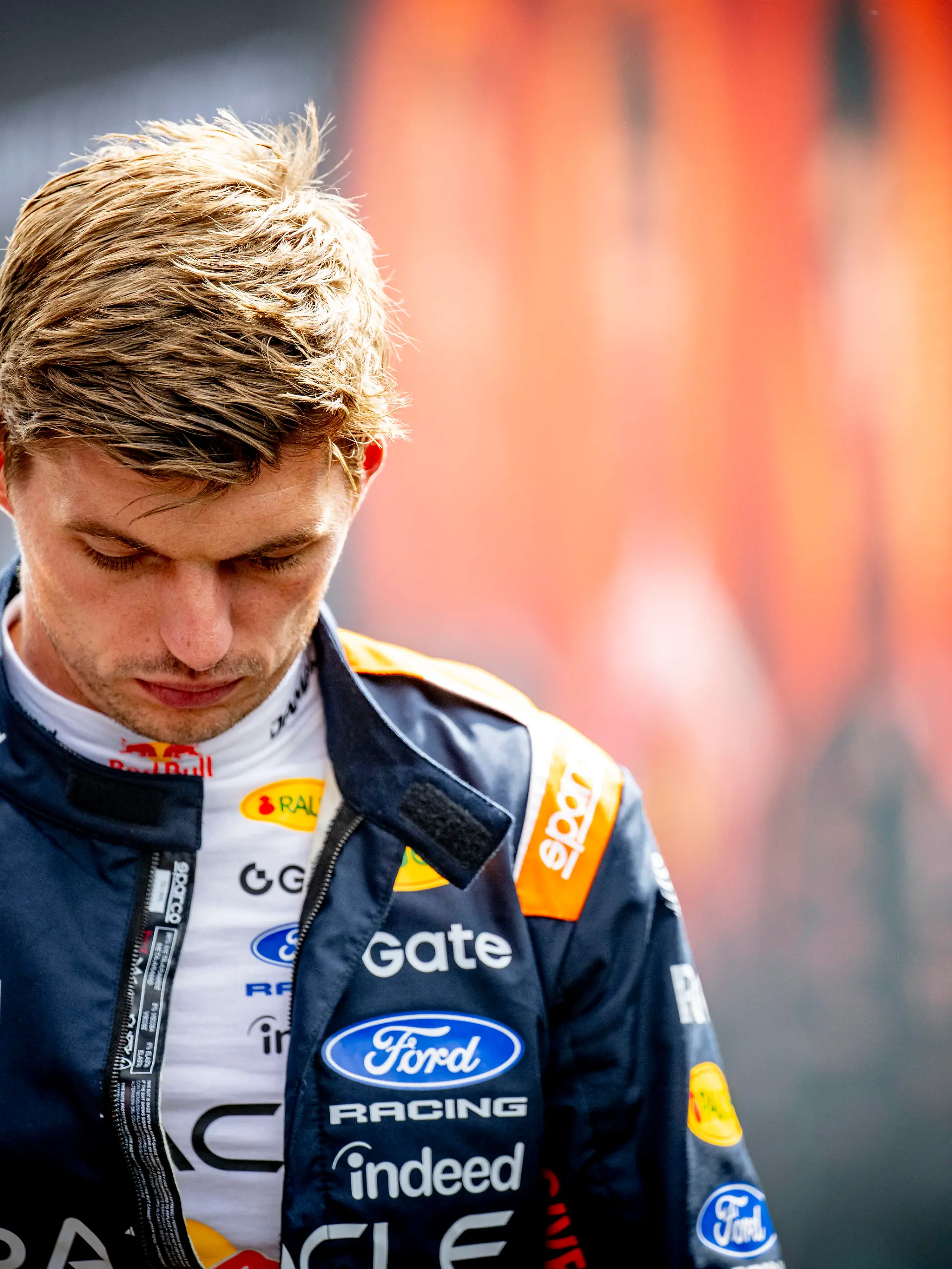 ZANDVOORT - Max Verstappen (Red Bull Racing) after his crash during the F1 Dutch Grand Prix at the Zandvoort Circuit.