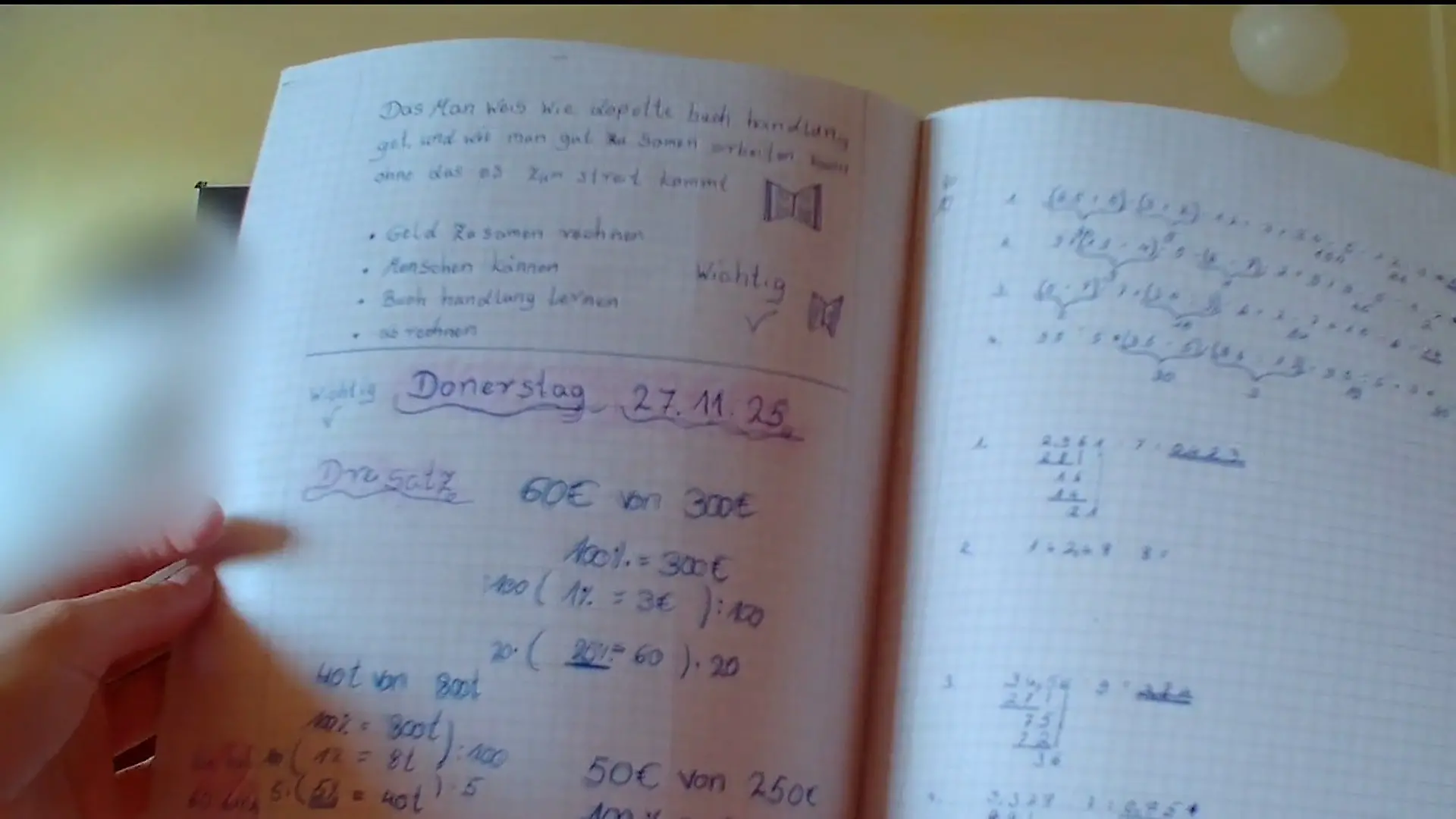Laut Matheheft: Vier Monate Pause zwischen zwei Mathe-Epochen? Undercover in Waldorfschule