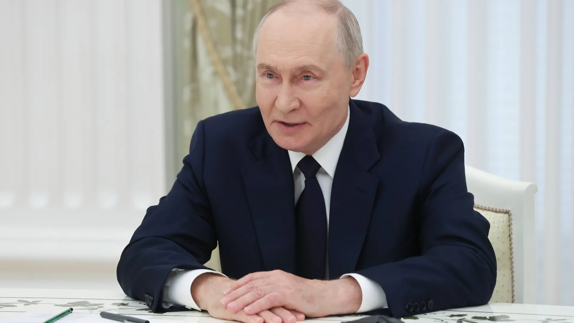 Russia India 9227869 24.08.2026 Russian President Vladimir Putin attends a meeting with Indian Foreign Minister Subrahmanyam Jaishankar at the Kremlin in Moscow, Russia. Sergei Karpukhin / Sputnik Moscow Russia PUBLICATIONxINxGERxSUIxAUTxESTxLTUxLATxNORxSWExDENxNEDxPOLxUKxAUSxONLY Copyright: xSergeixKarpukhinx