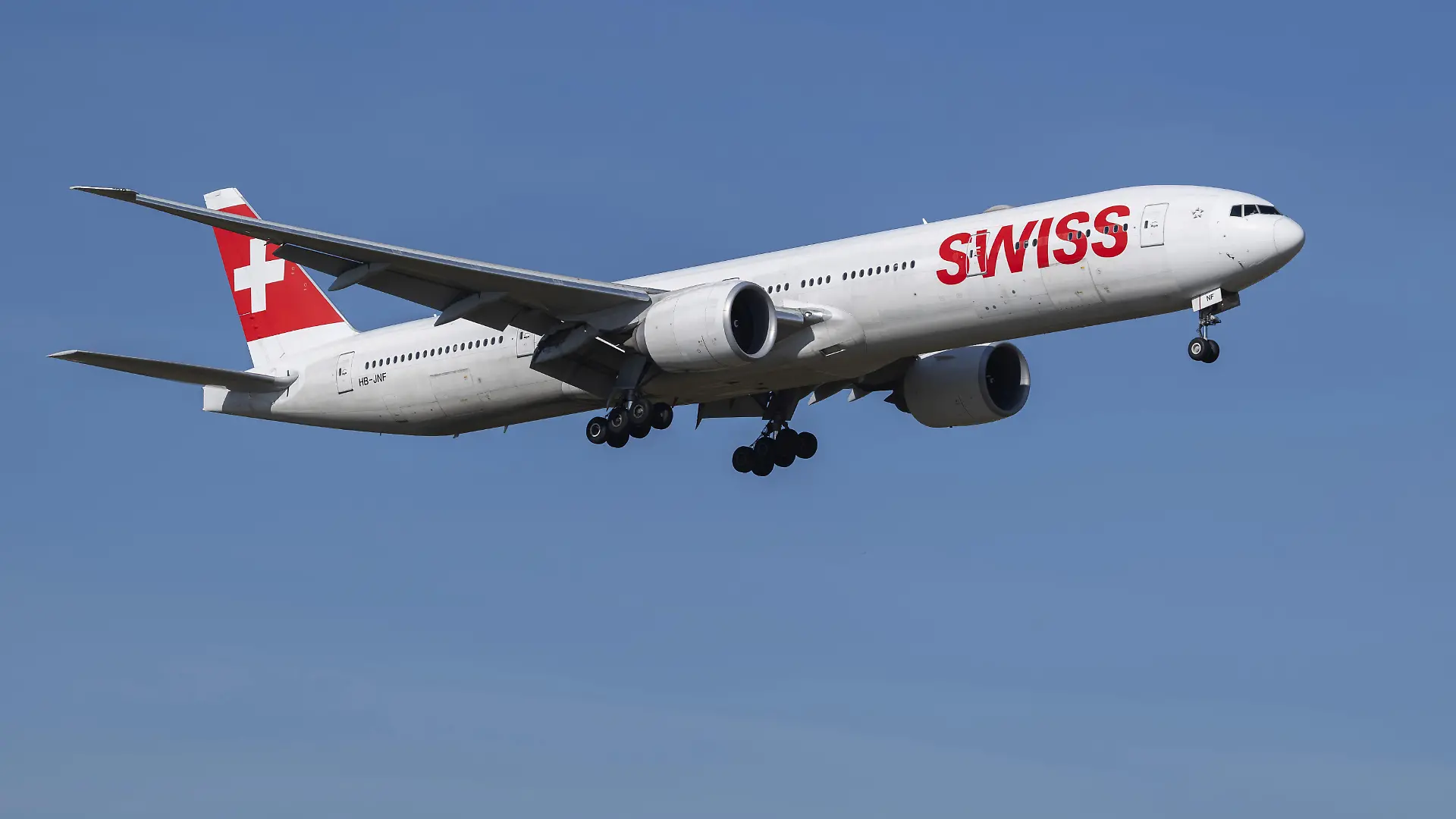 Die Swiss-Boeing 777 mit der Kennung HB-JNF hat ein Notsignal gesendet