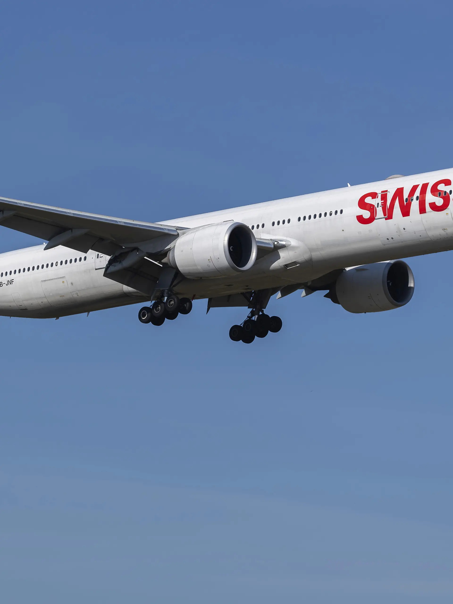 Die Swiss-Boeing 777 mit der Kennung HB-JNF hat ein Notsignal gesendet
