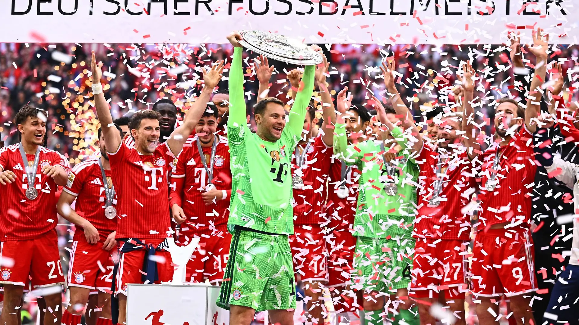 Die Bayern mit der Meisterschale: Gibt es wieder das gewohnte Bild? (Archivbild)