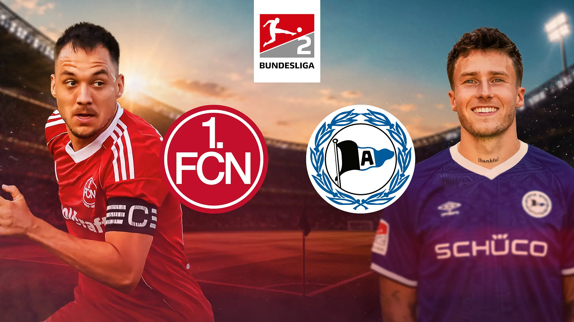 1. FC Nürnberg gegen DSC Arminia Bielefeld auf RTL+ streamen