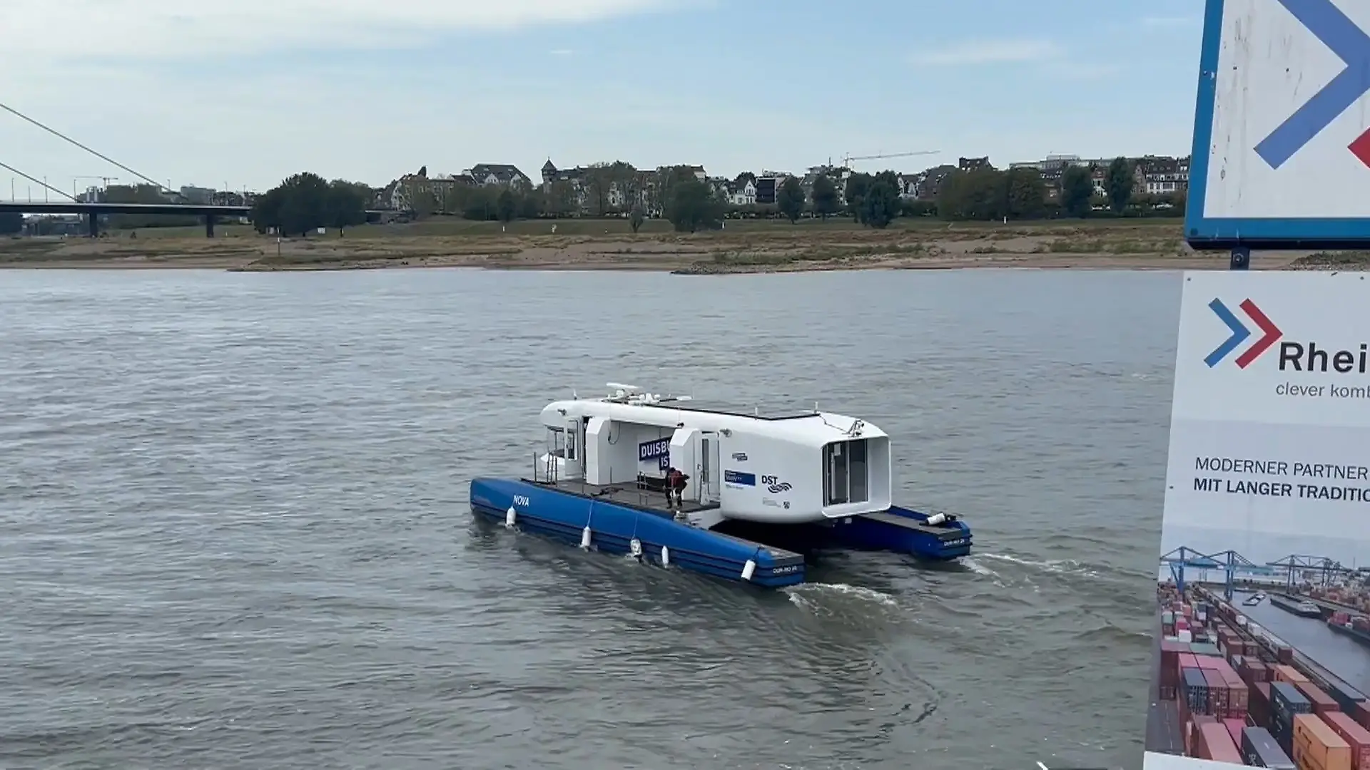Test für autonomes Fahren auf dem Rhein Binnenschifffahrt der Zukunft?