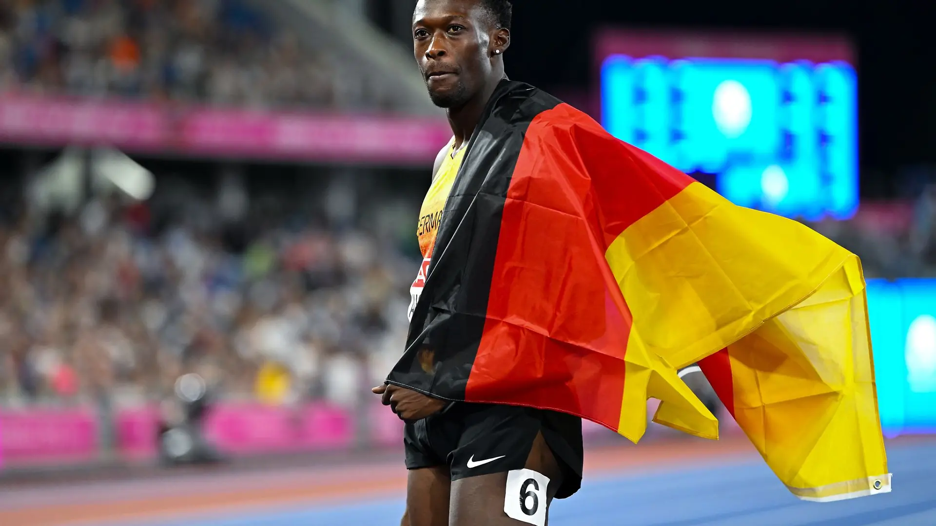 Owen Ansah gewann EM-Gold über 200 Meter.