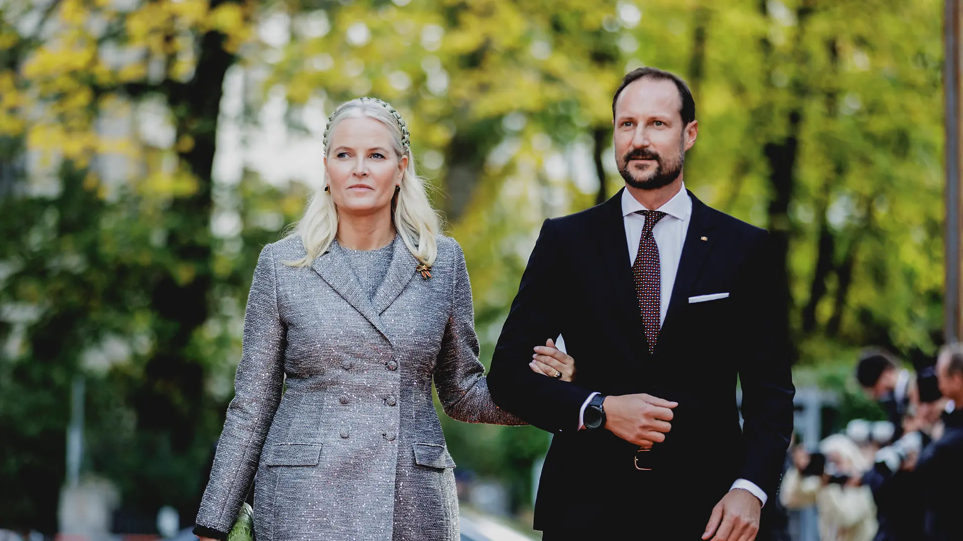 Kronprinz Haakon von Norwegen und Kronprinzessin Mette-Marit von Norwegen bei einem Besuch in Berlin im Jahr 2024. Mit dem Tod von König Harald von Norwegen am 28. August 2026 ist Haakon nun der neue König Norwegens.